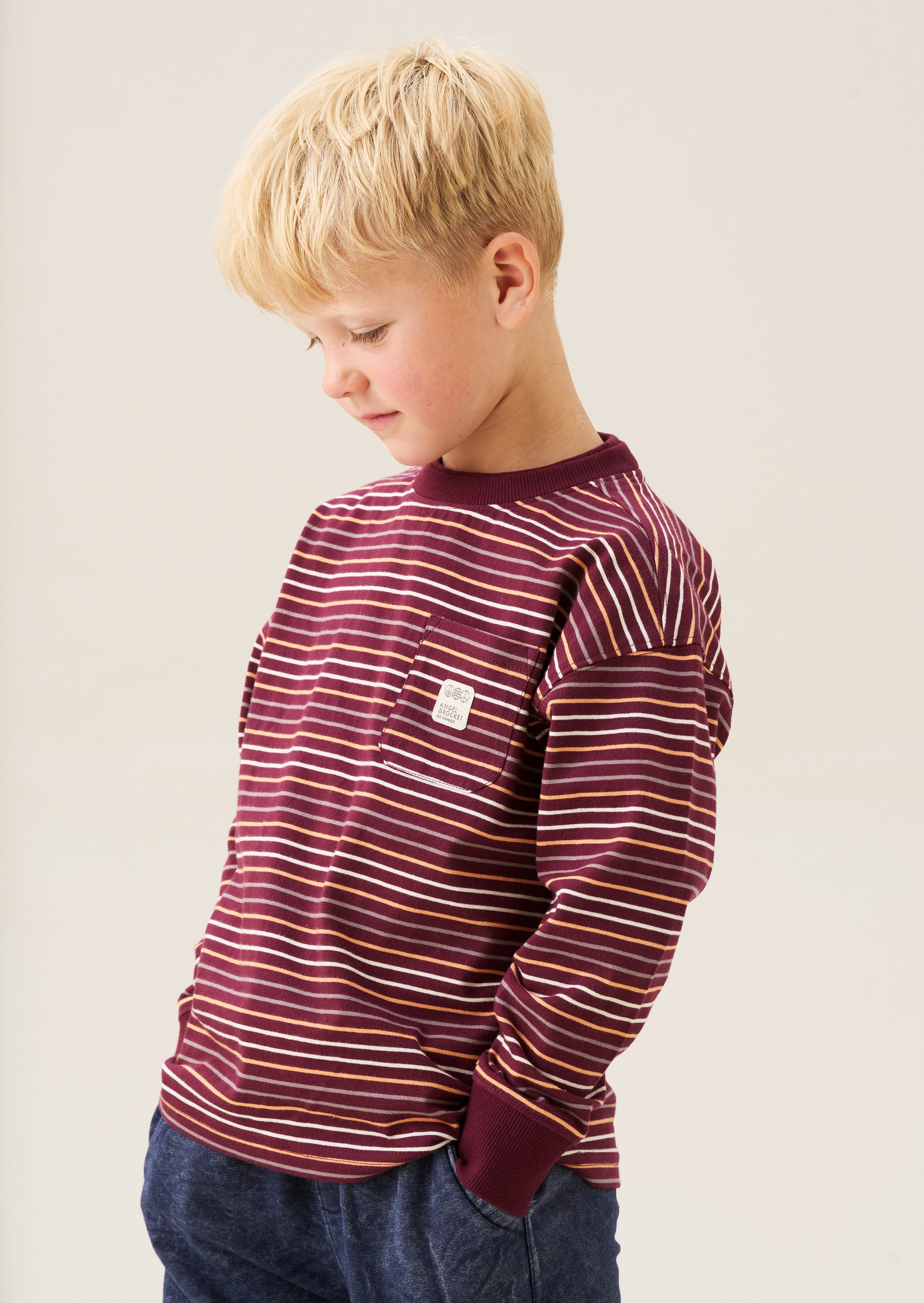 T-shirt rayé teint fil Brooks
