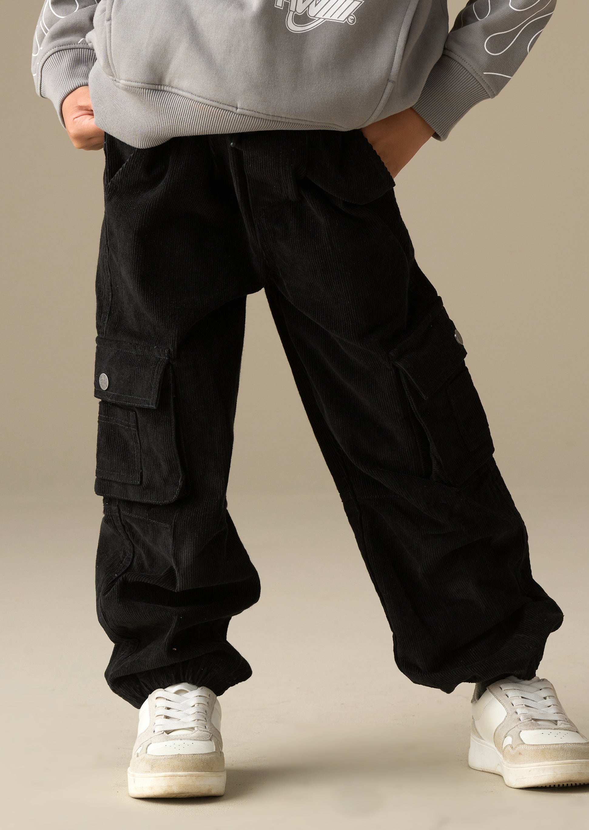 Weston Washed Cord Cuffed Jogger