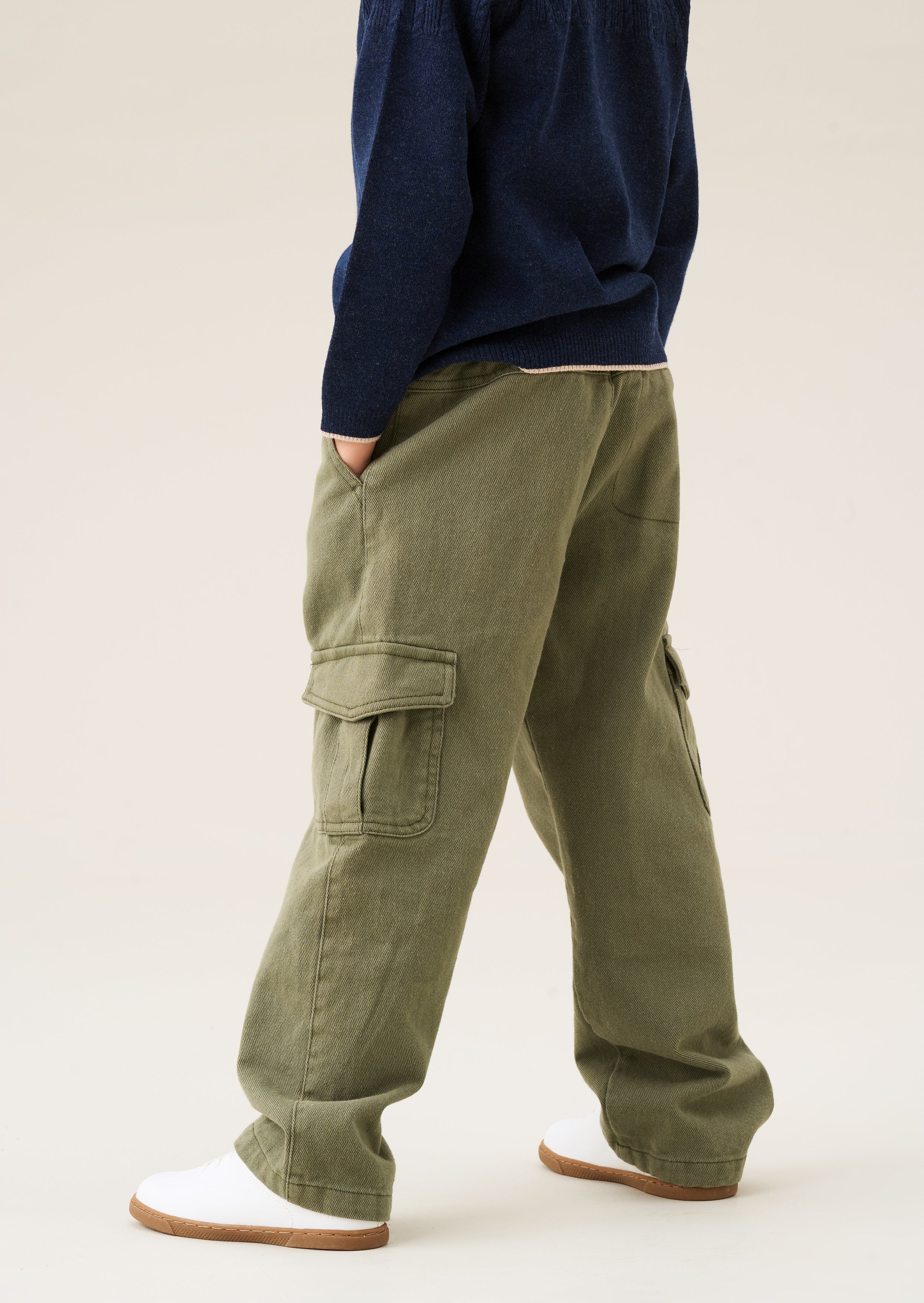 Pantalons cargo en sergé lourd Ryan