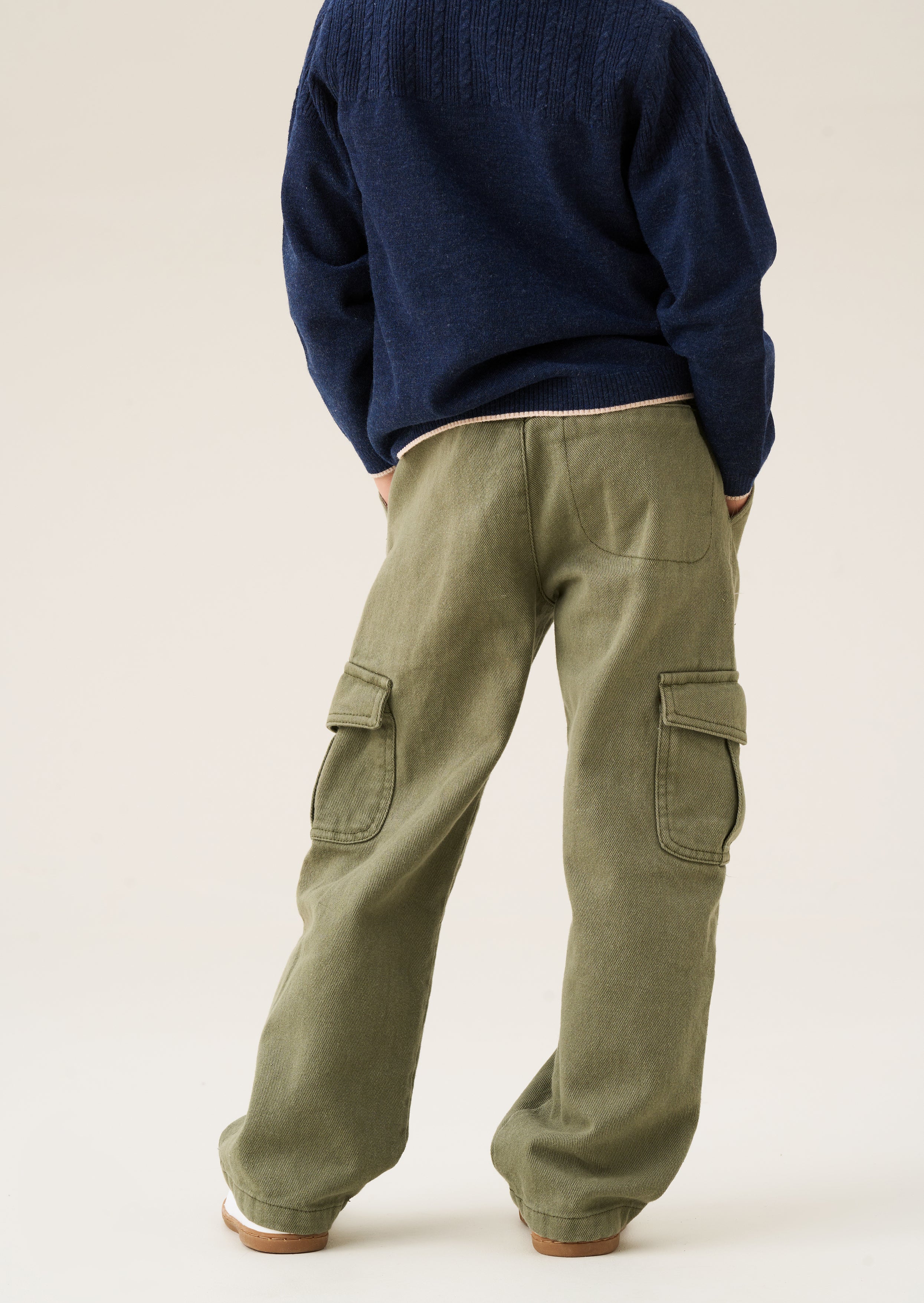 Pantalons cargo en sergé lourd Ryan