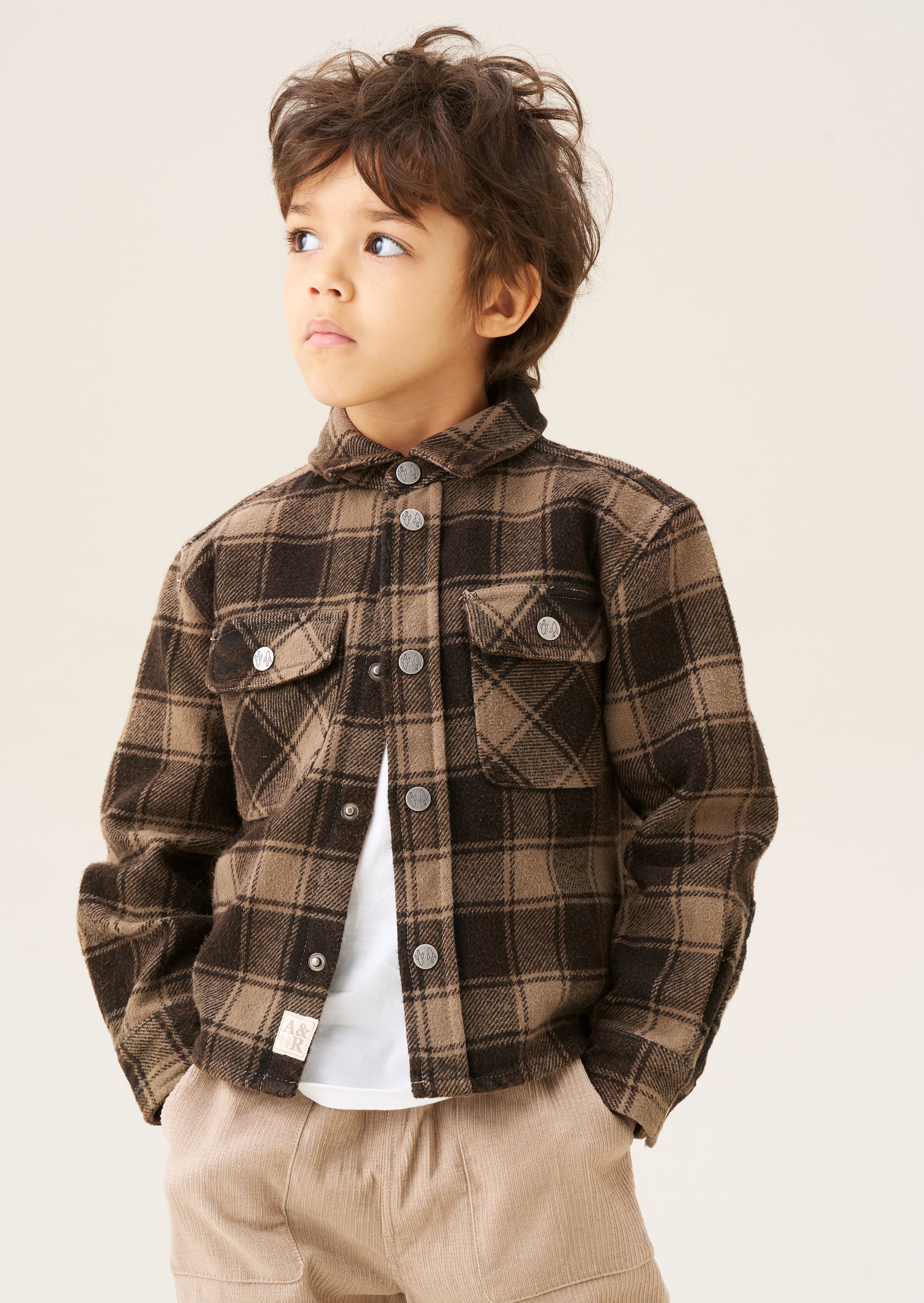Jaxon Washed Plaid Shirt - Green