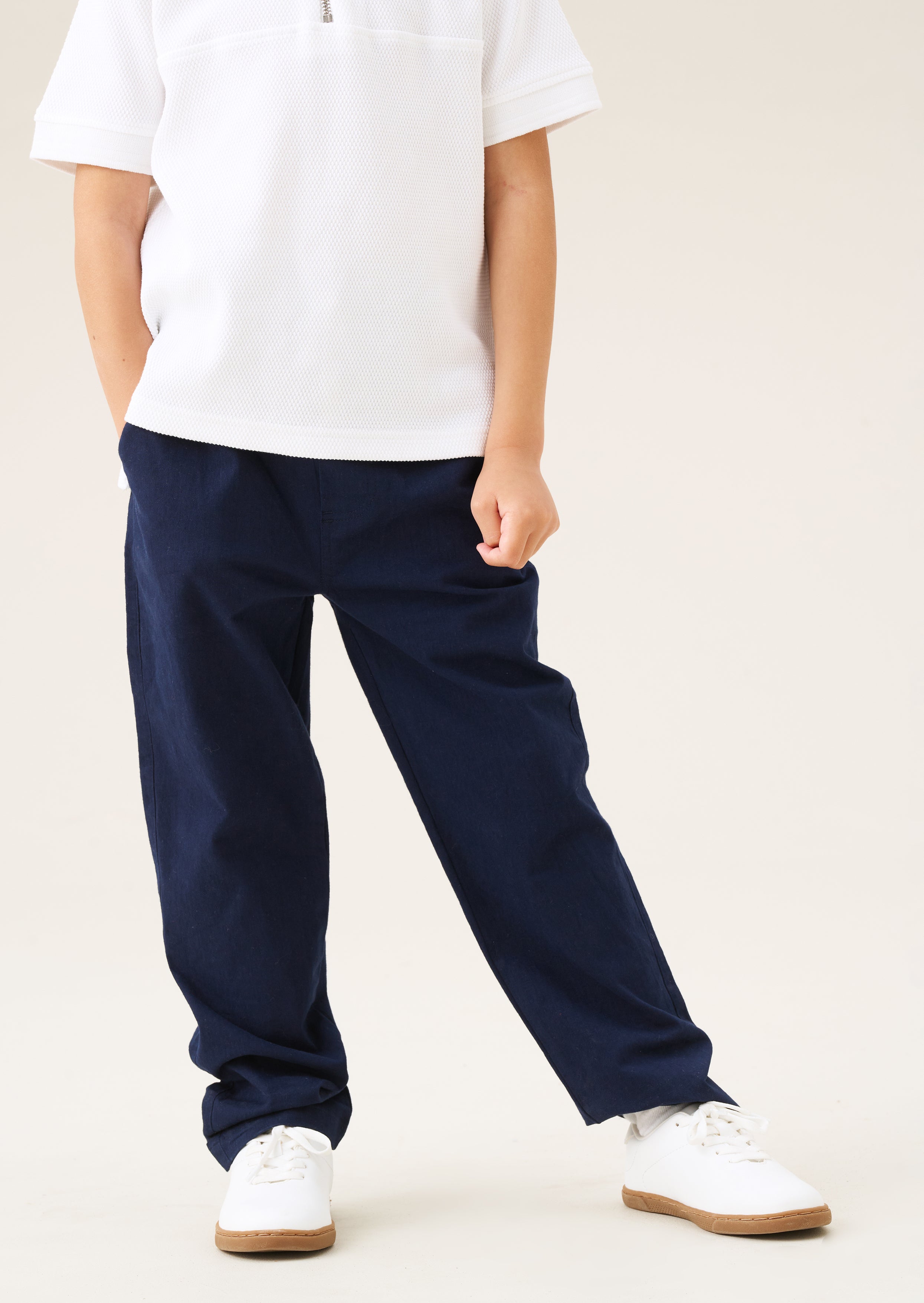 Pantalon en sergé de coton Colton