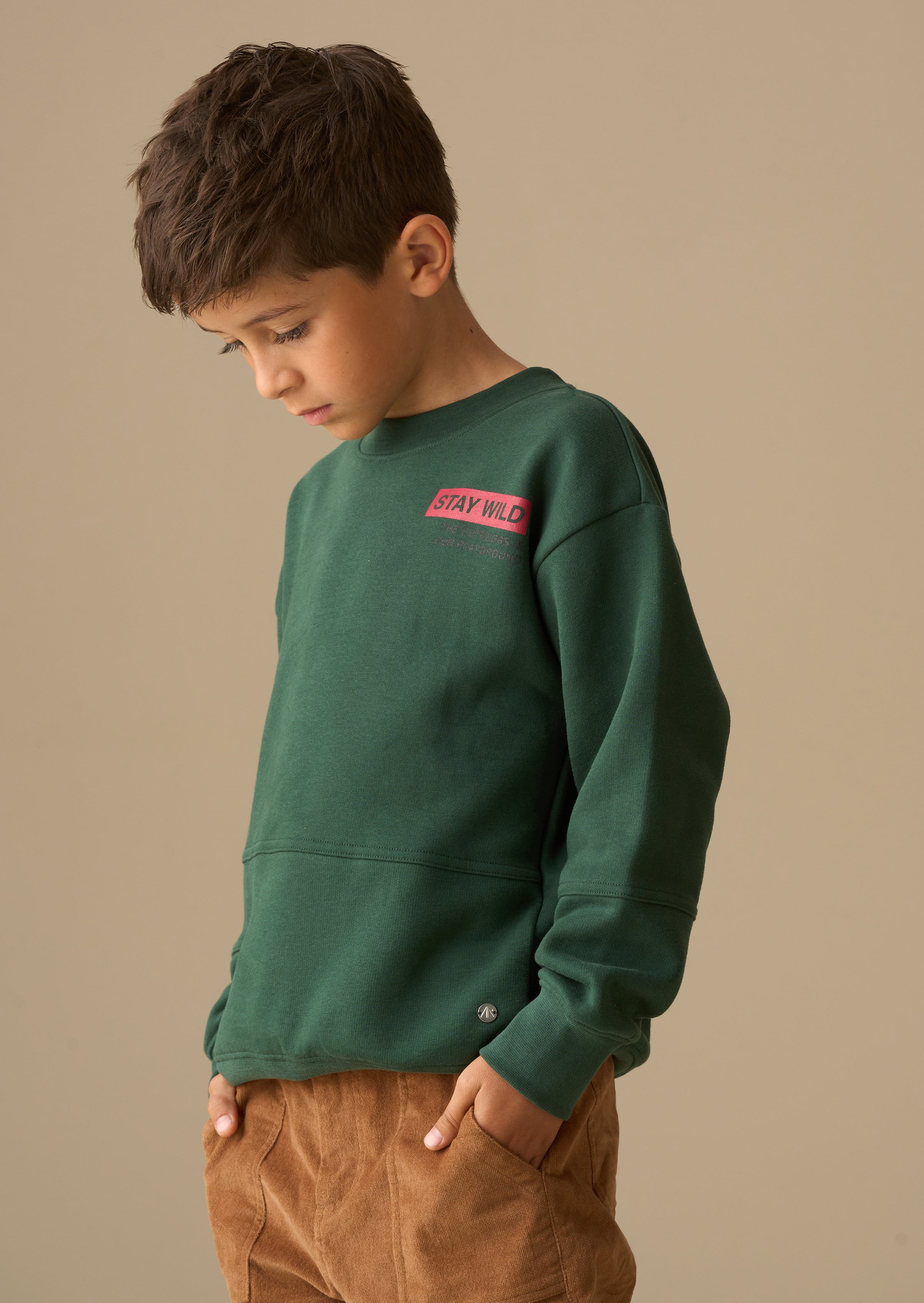 Kaiden Placement Print Sweatshirt