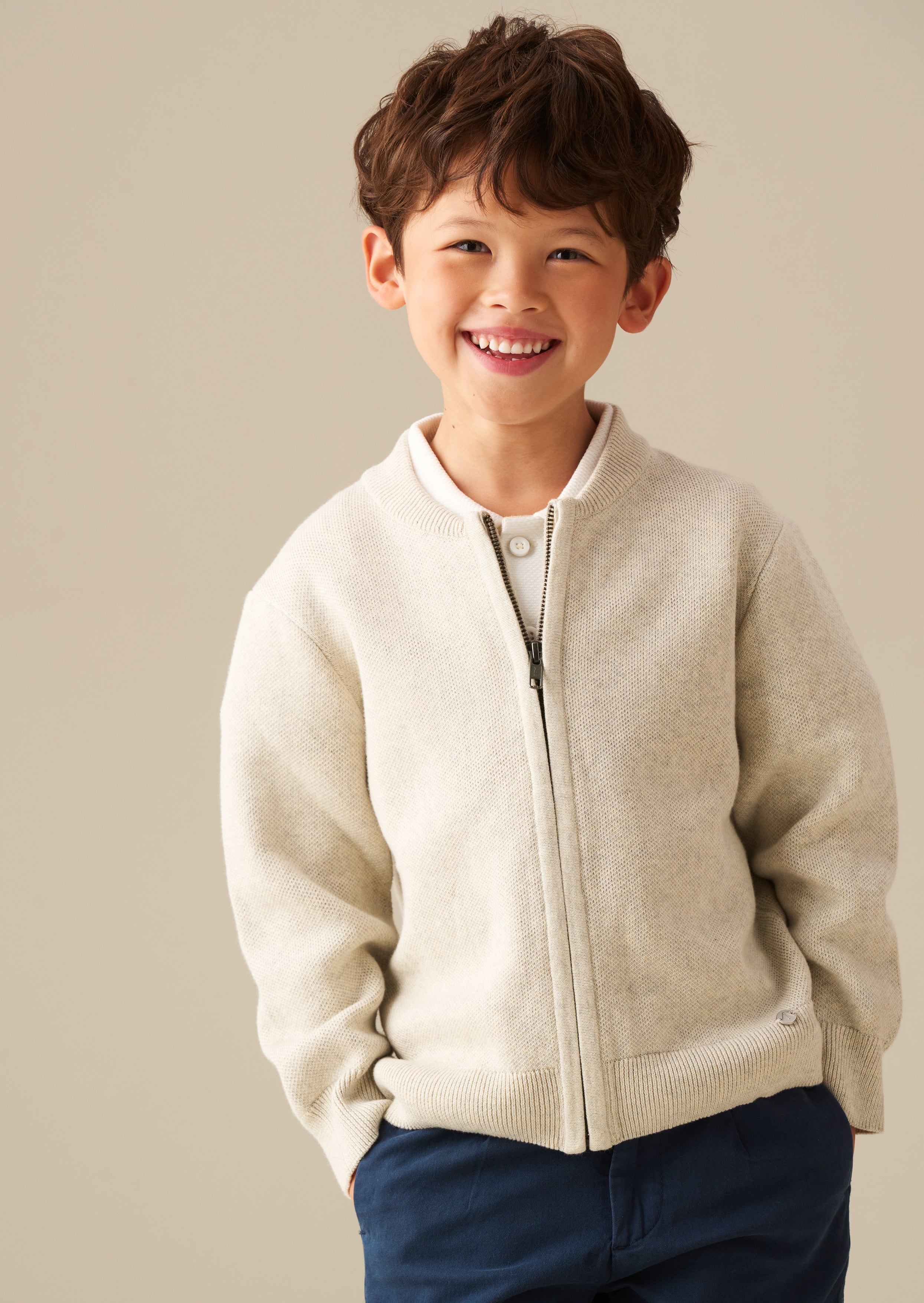 Max Zip Through Knit Jacket