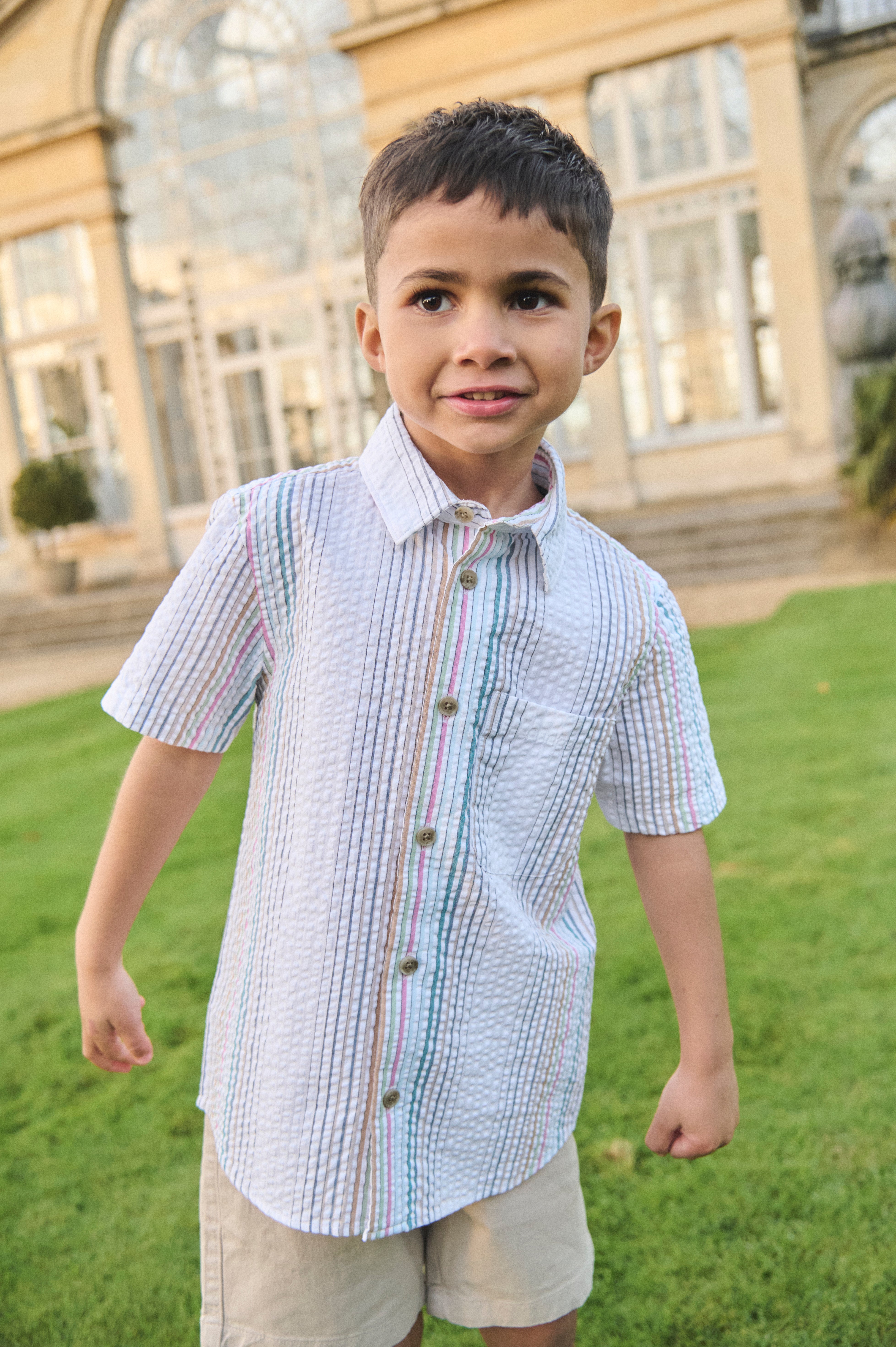 Cole Seersucker Stripe Shirt