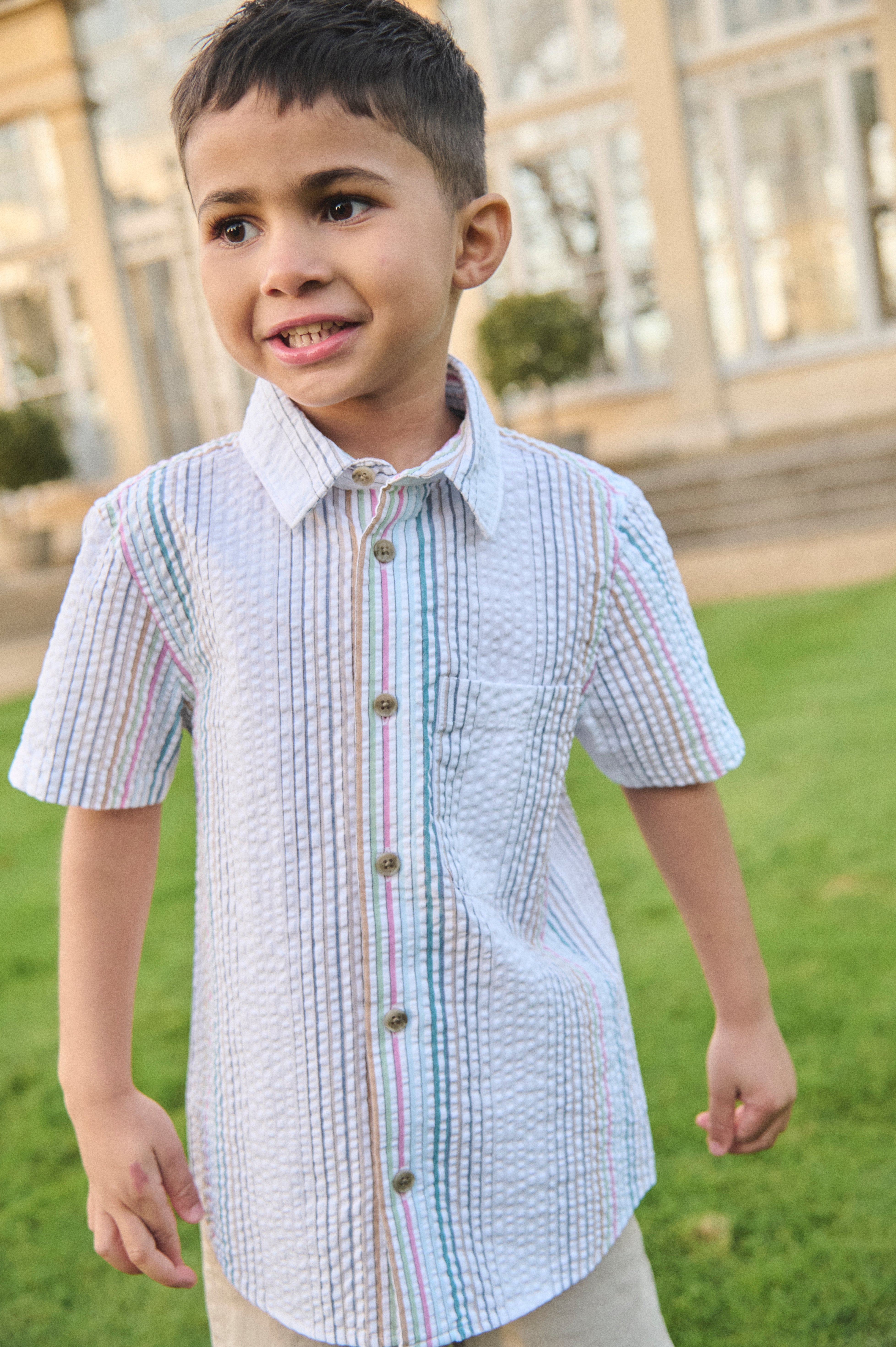 Cole Seersucker Stripe Shirt