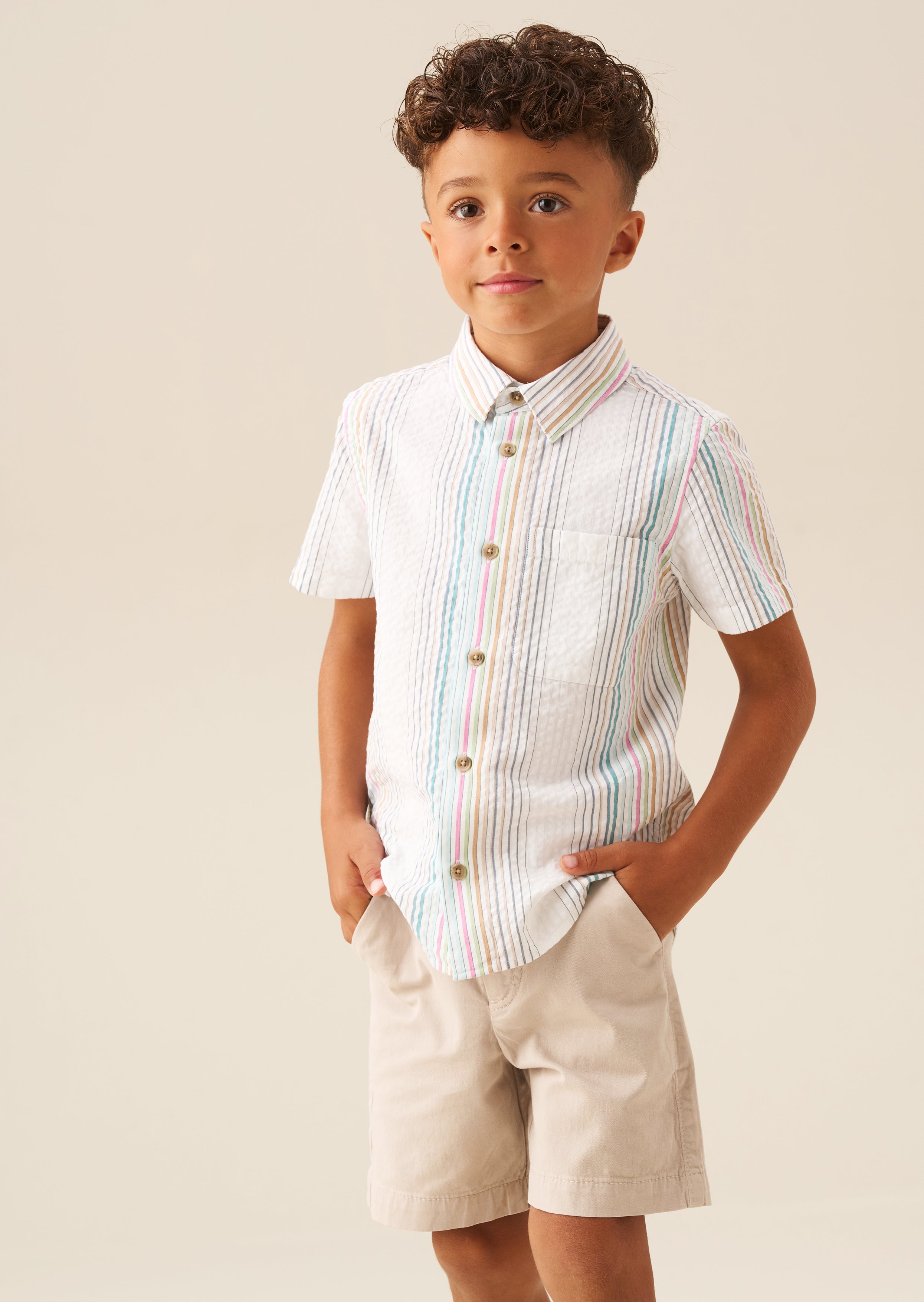 Cole Seersucker Stripe Shirt