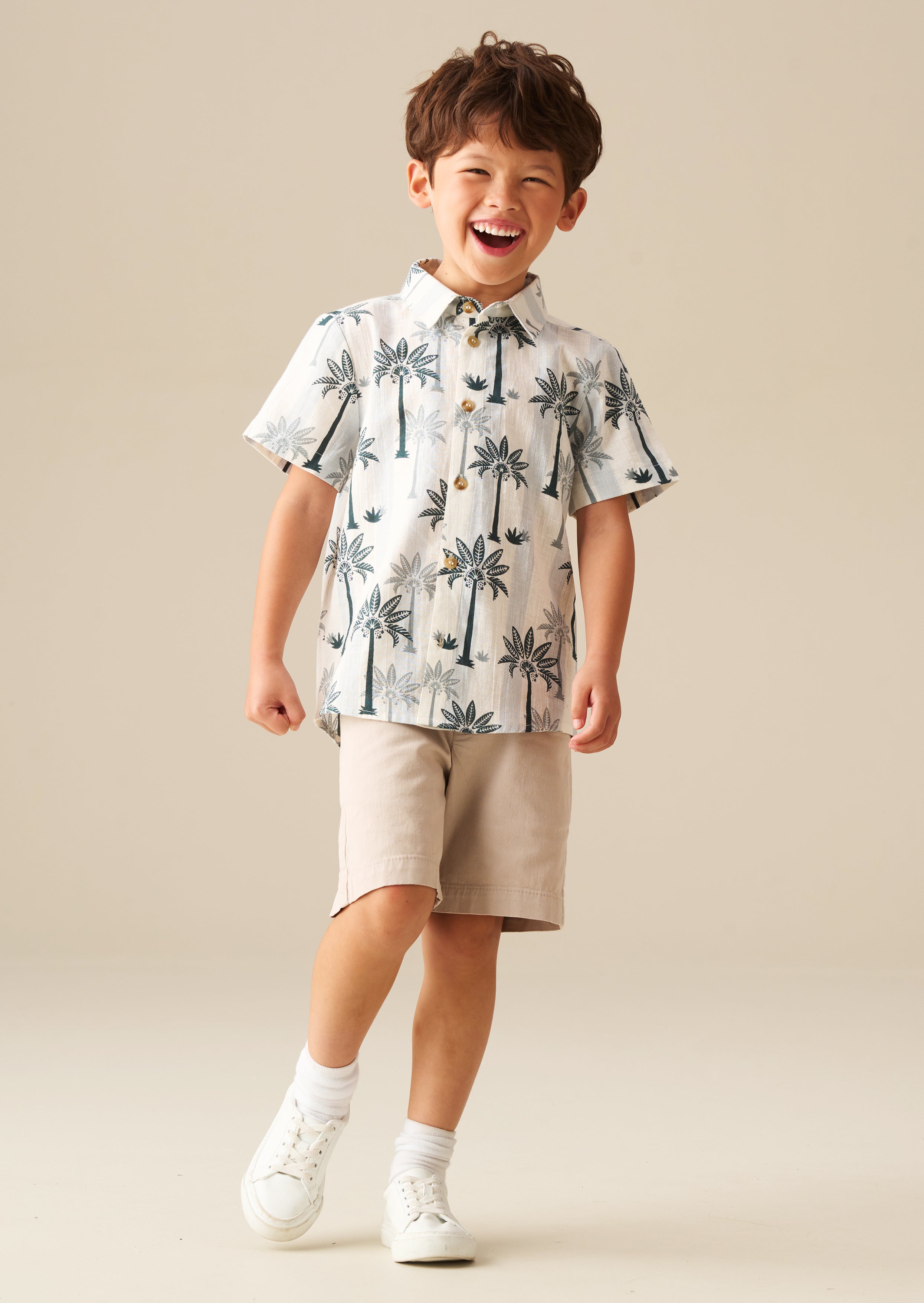 Jamie Palm Stripe Shirt