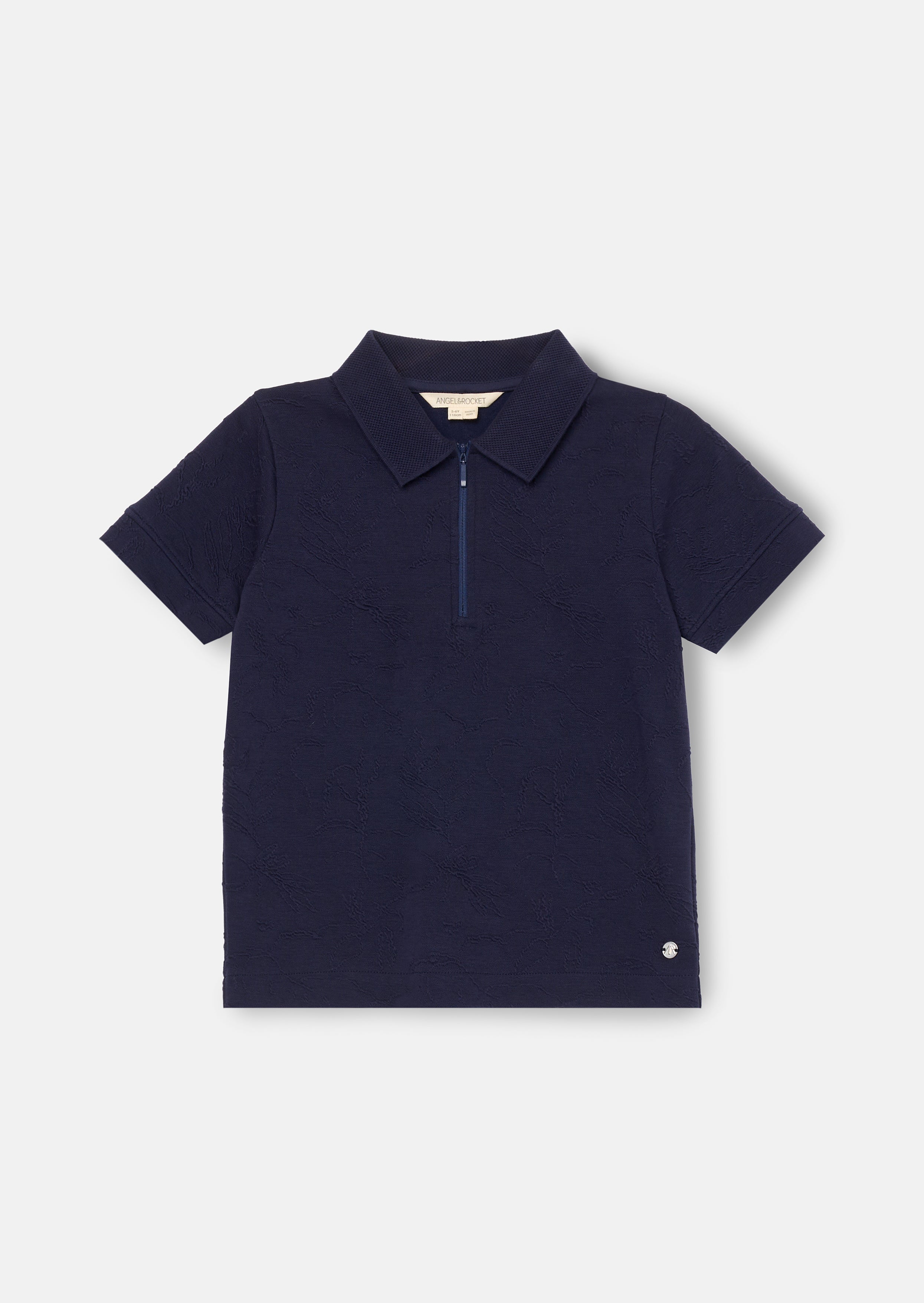 Greyson Jacquard Zip Polo