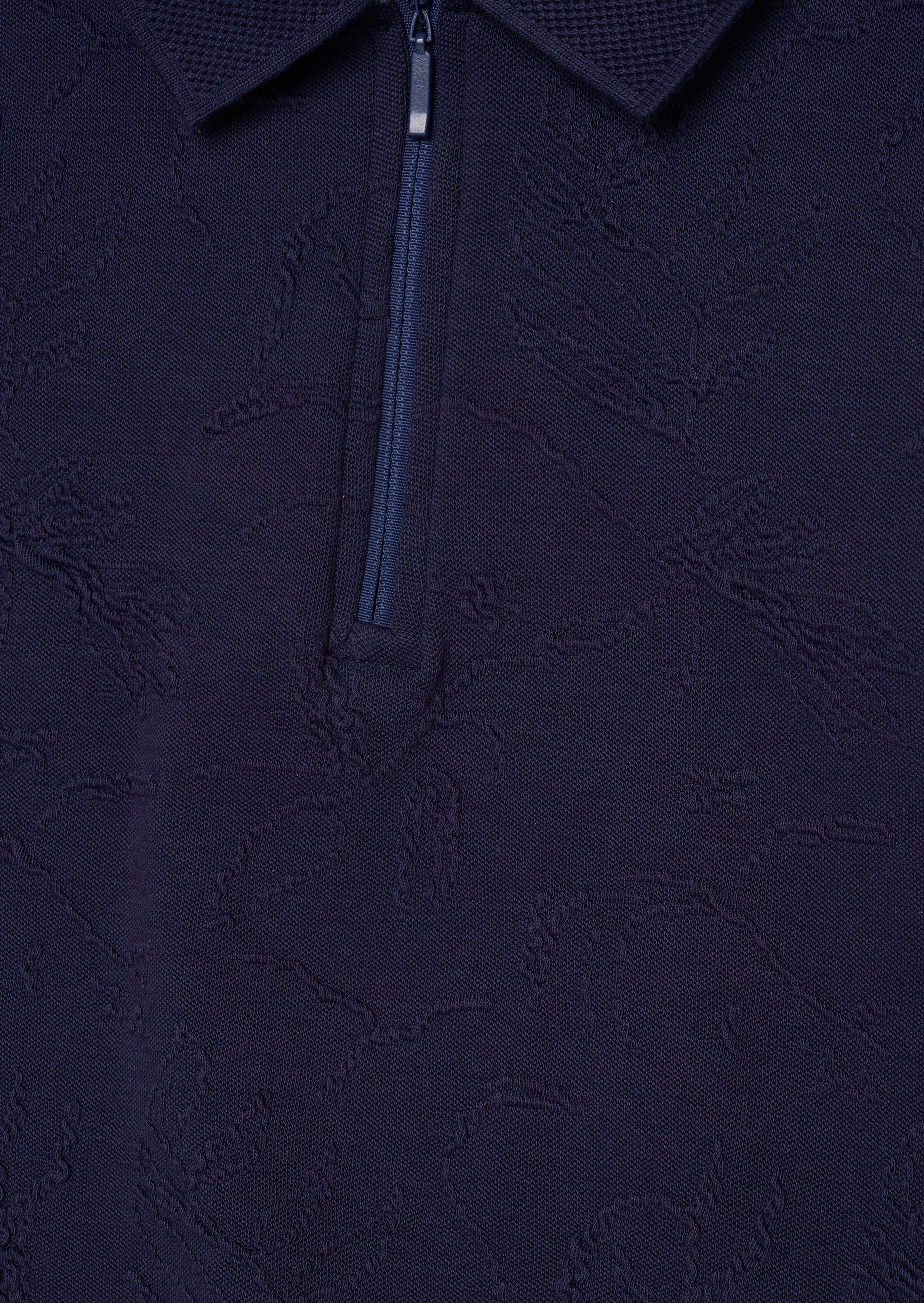 Greyson Jacquard Zip Polo