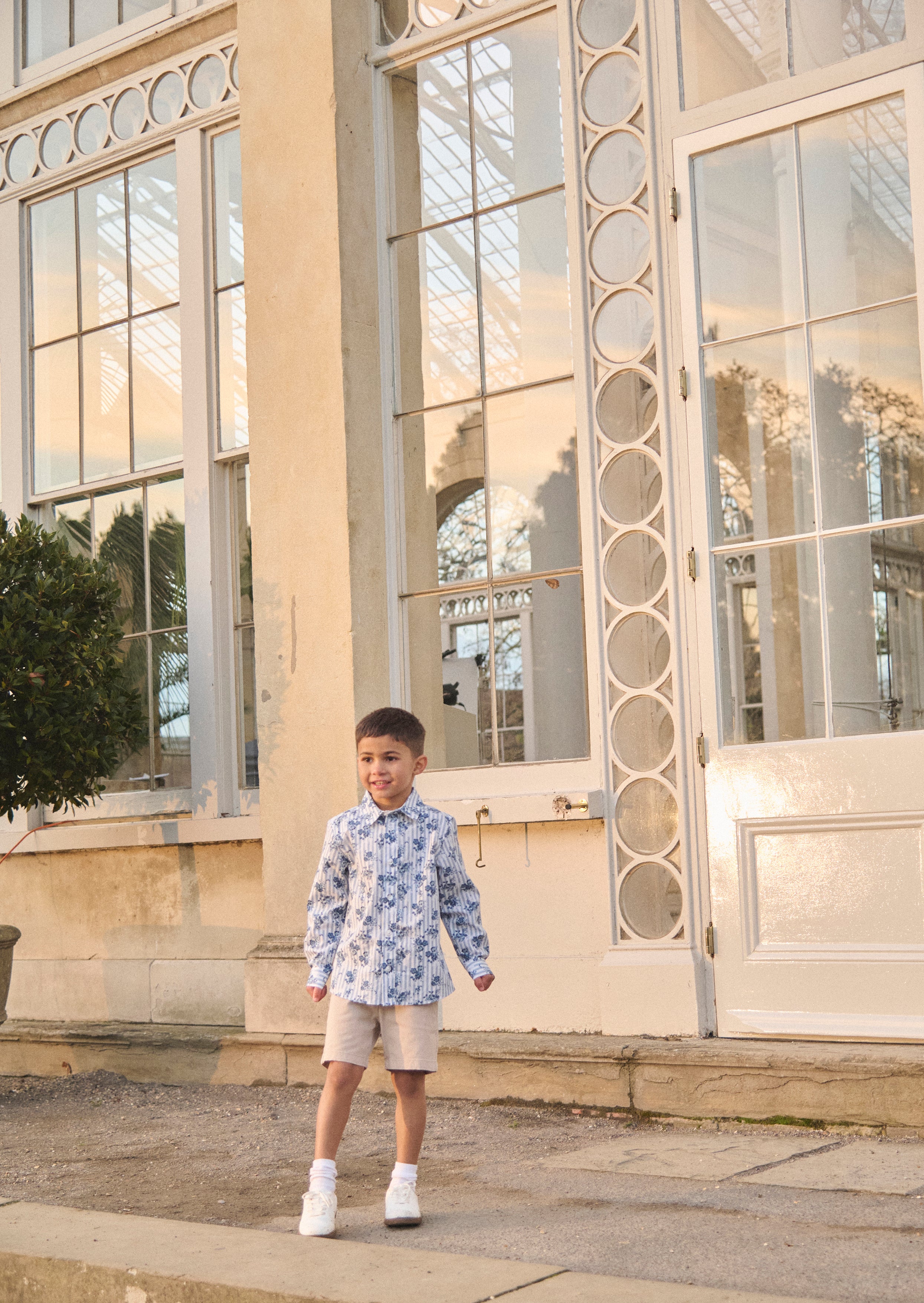 Camisa Floral a Rayas Ollie