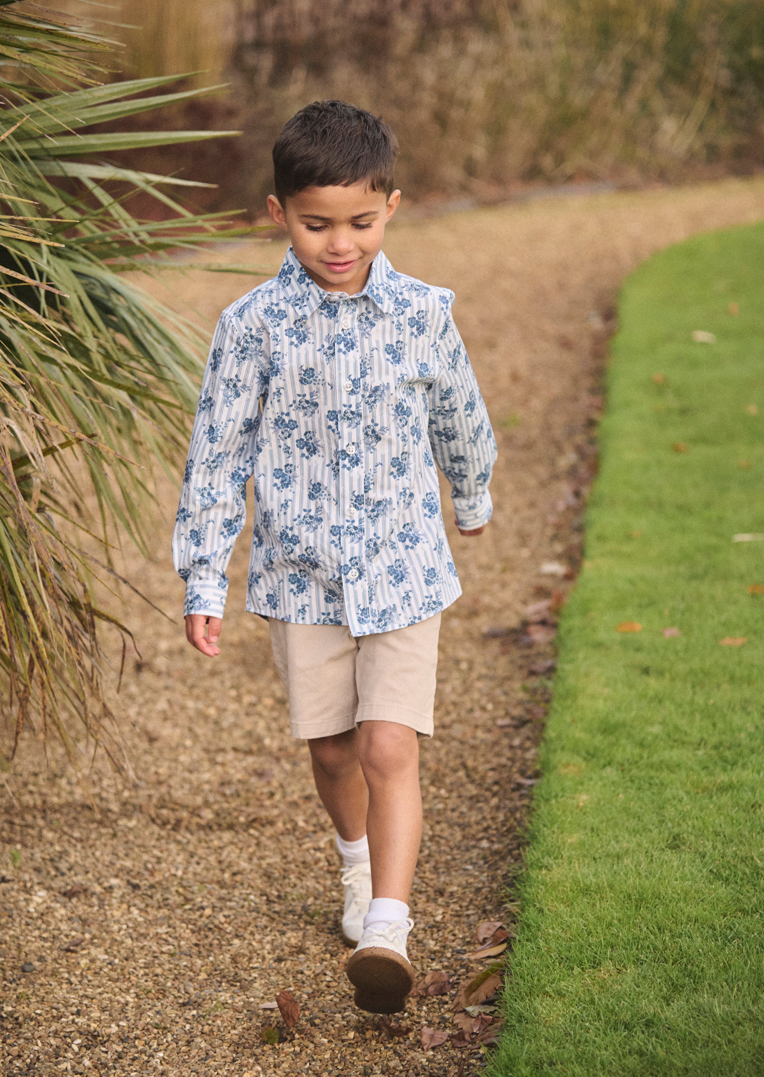 Camisa Floral a Rayas Ollie