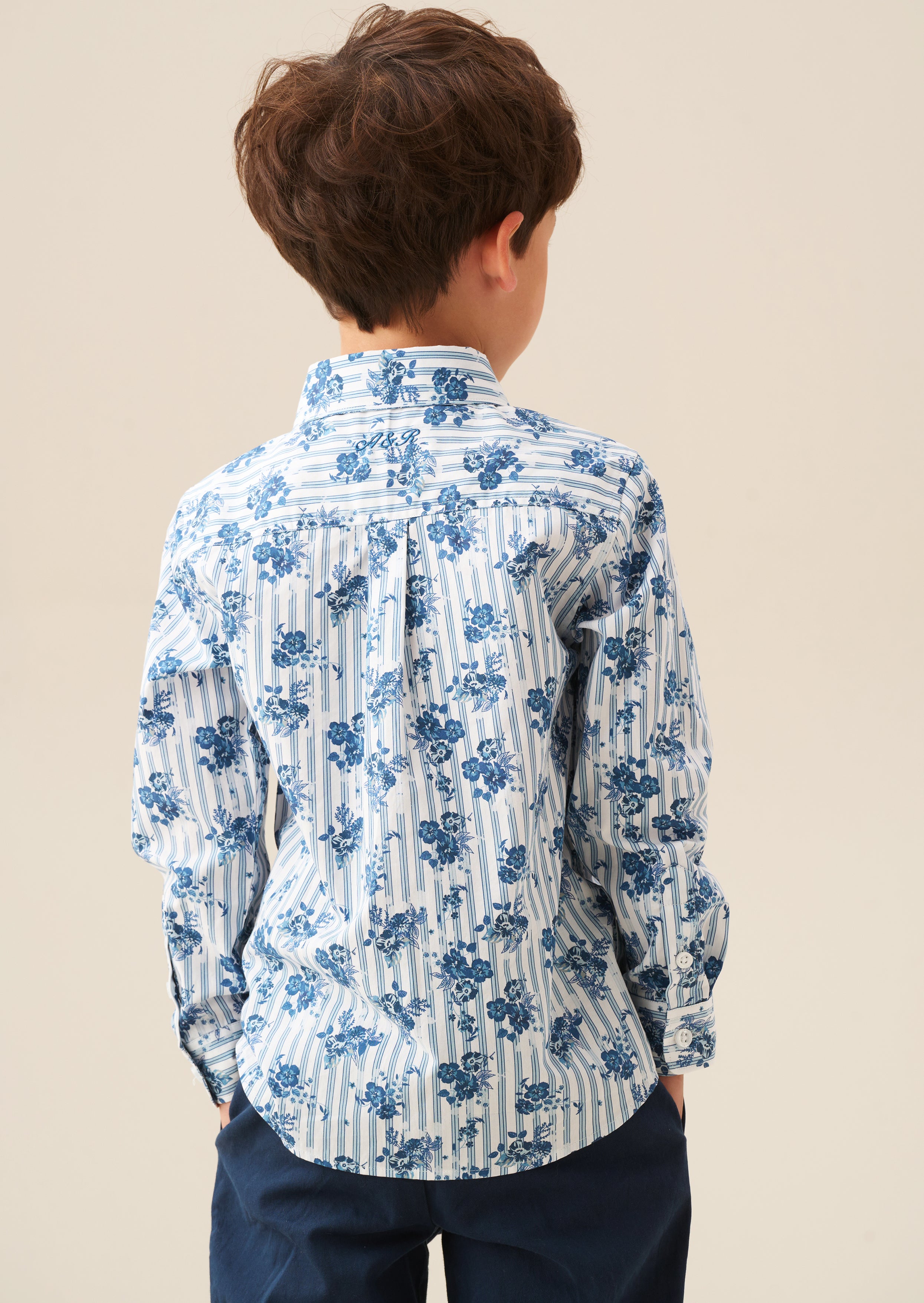 Ollie Stripe Floral Shirt