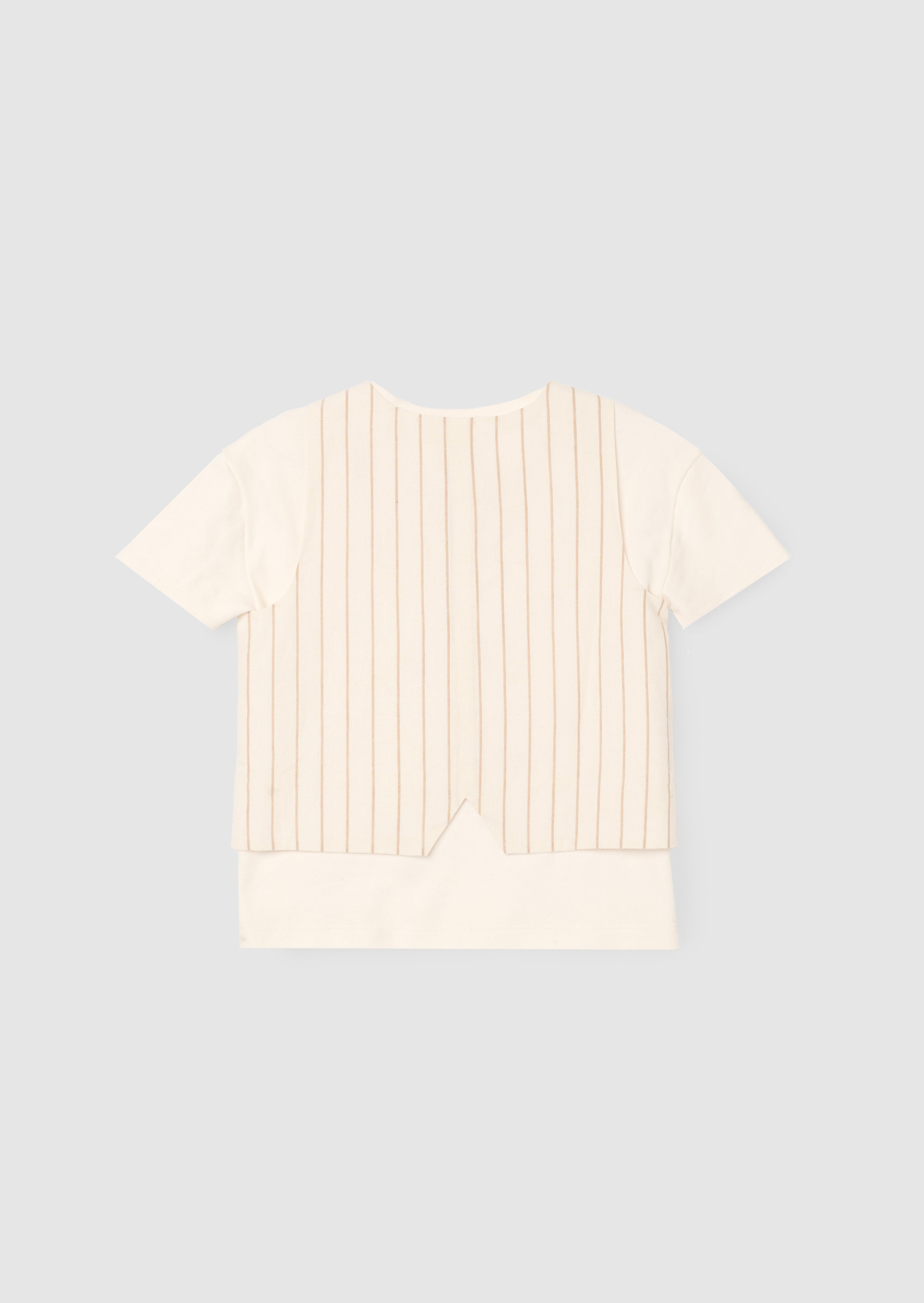 Jake Double Breasted Stripe Waistcoat And T Shirt Set