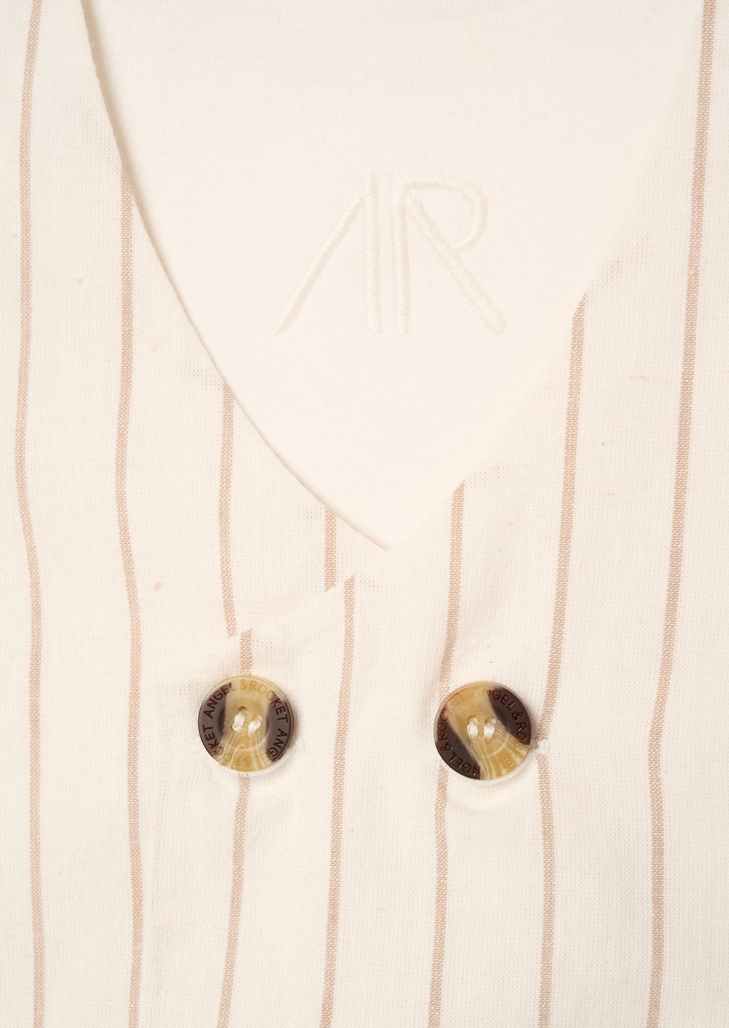 Jake Double Breasted Stripe Waistcoat And T Shirt Set