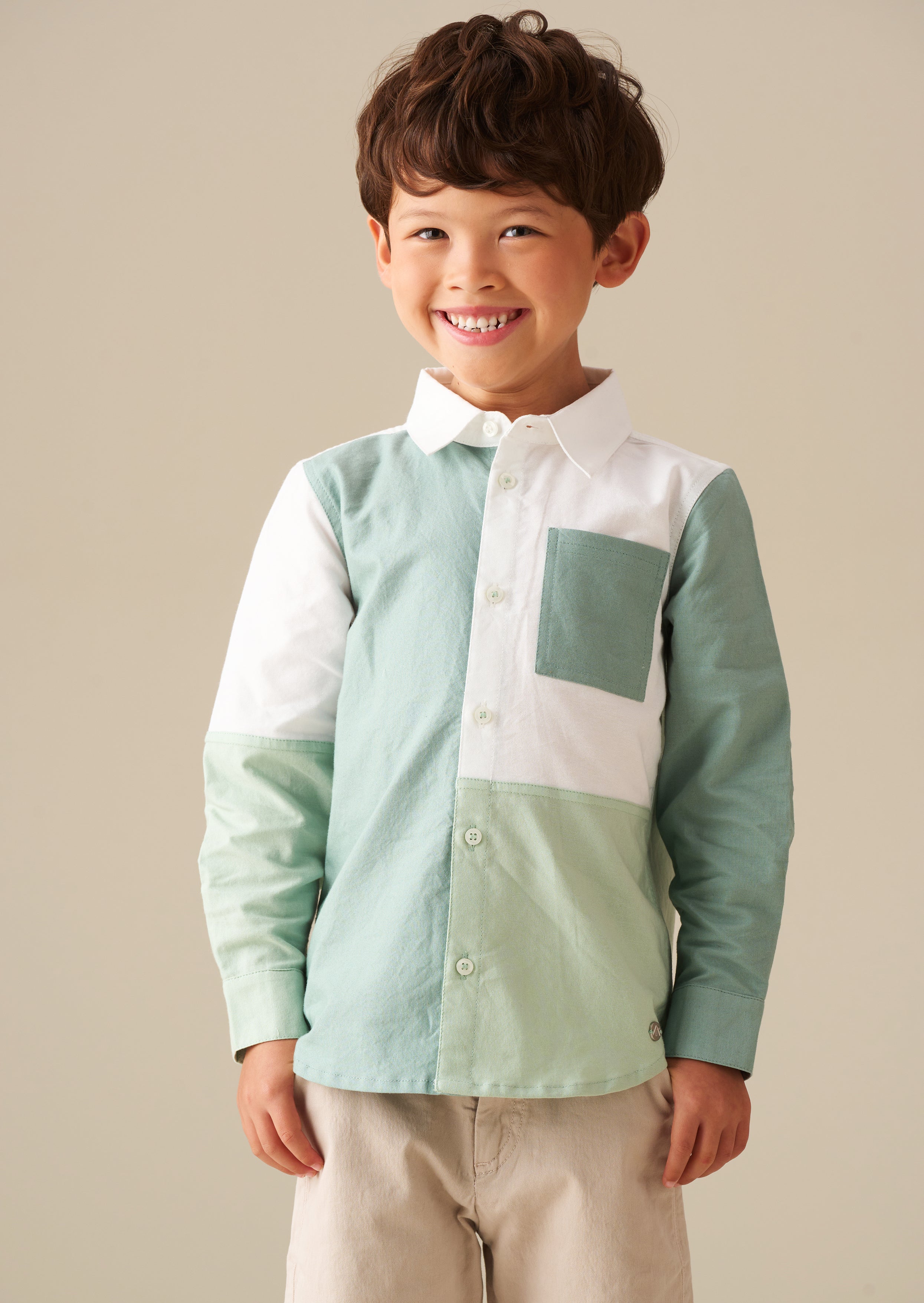 Jude Colour Block Oxford Shirt