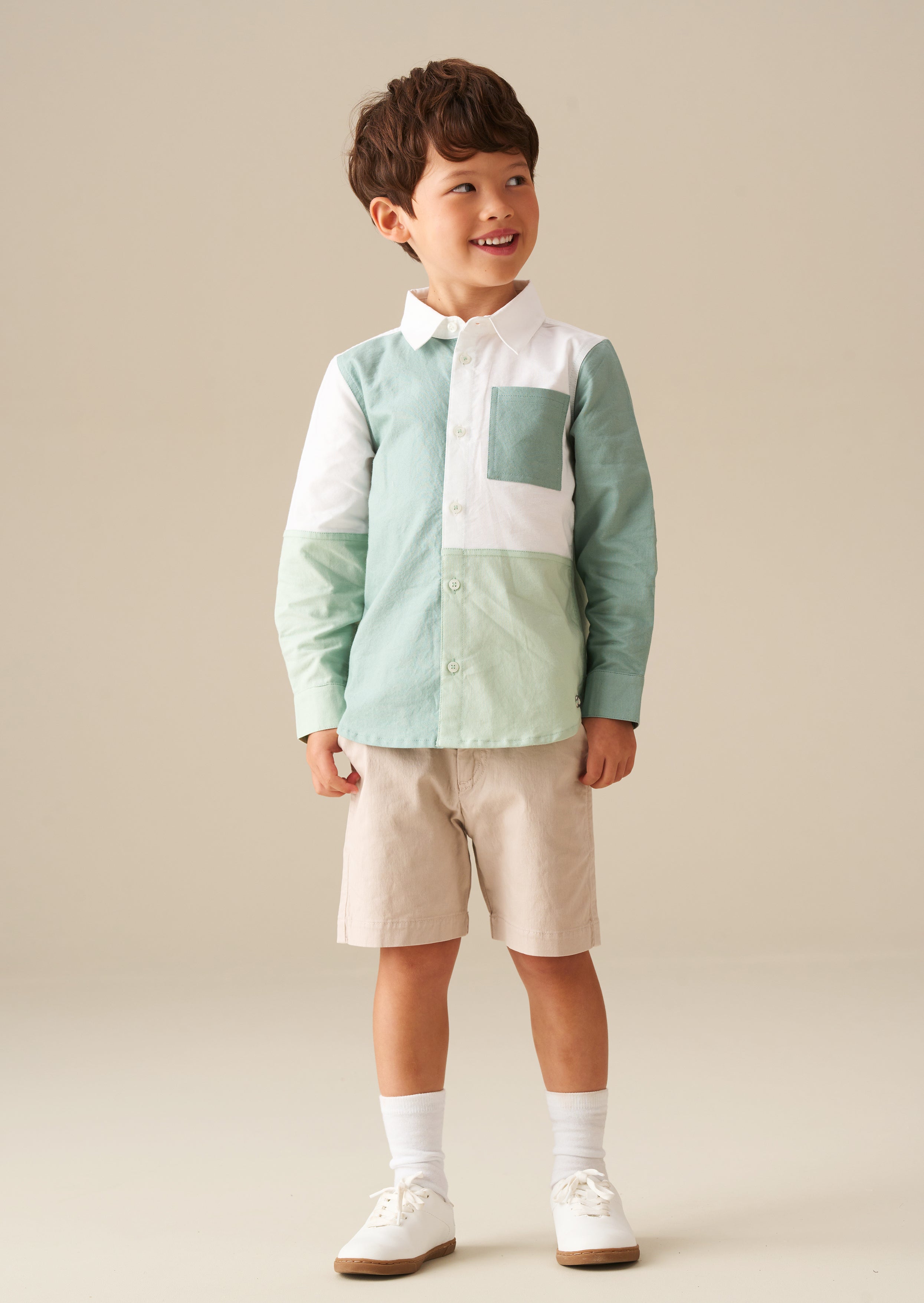 Jude Colour Block Oxford Shirt