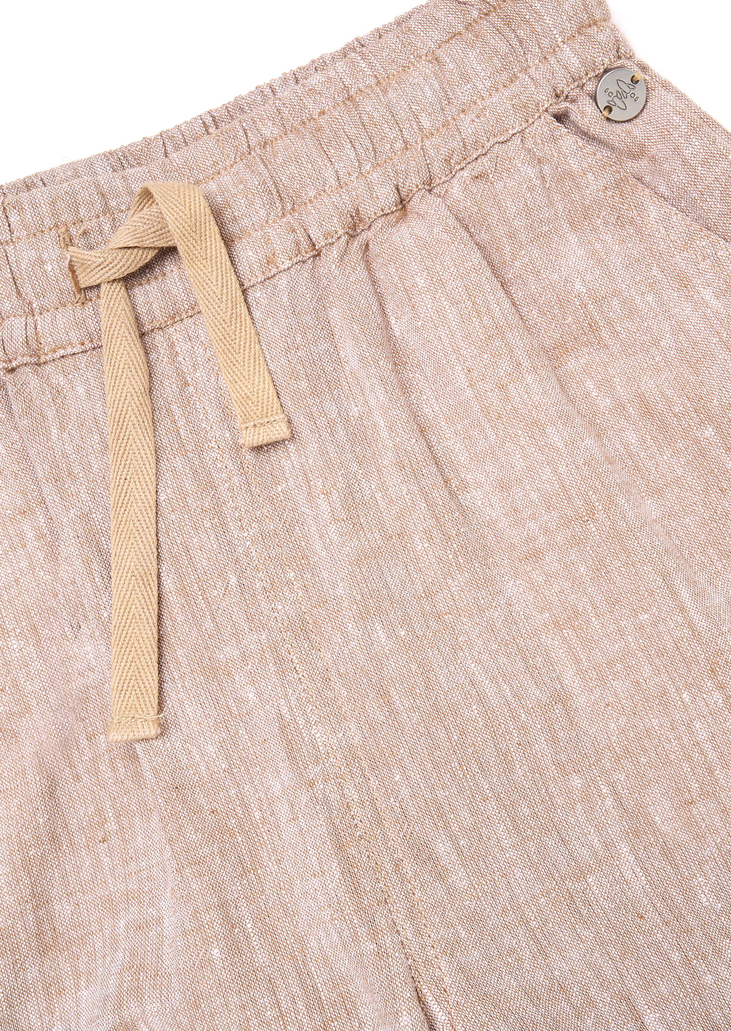 Pantalón de corte relajado Edison de algodón y lino