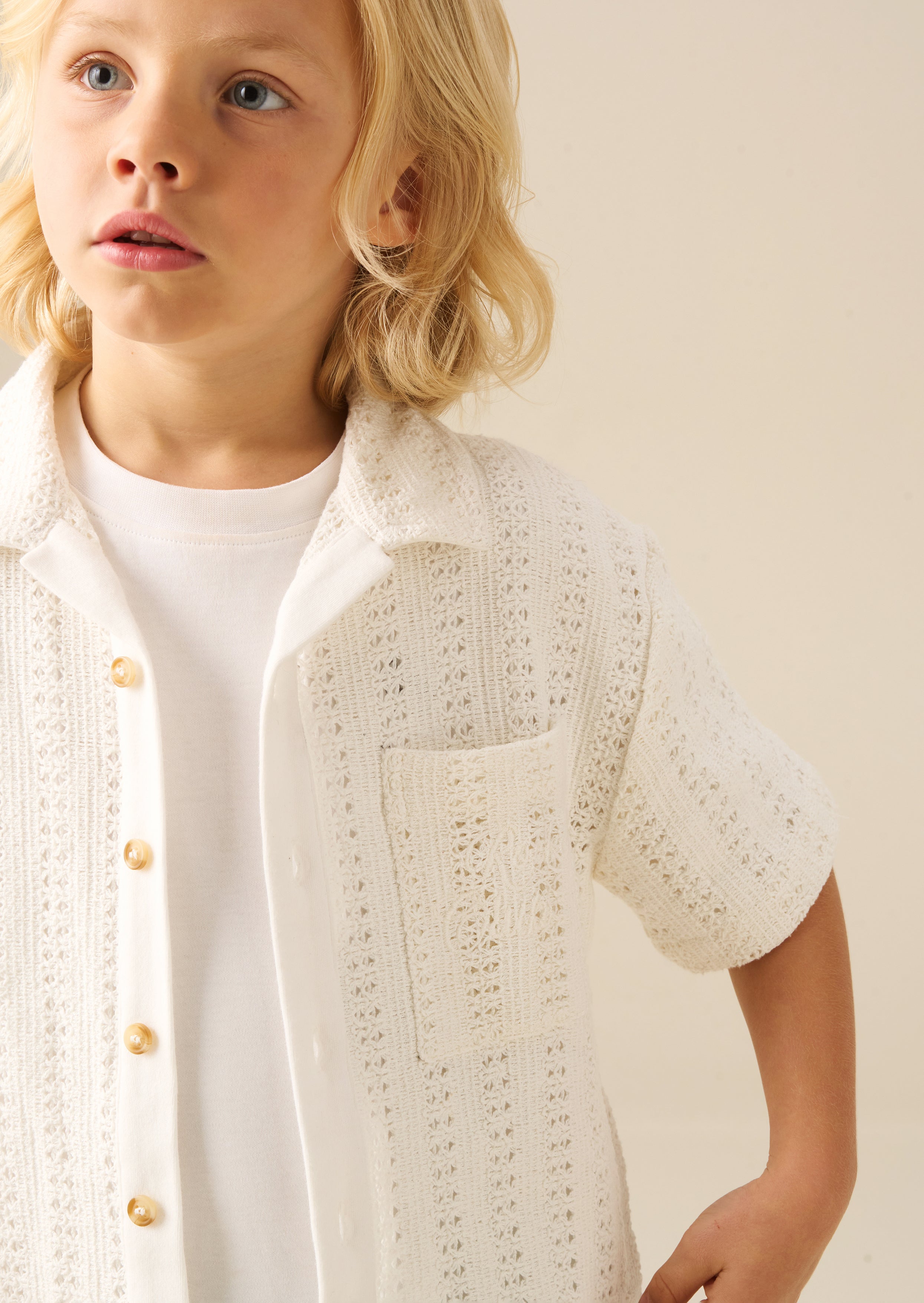 Bradley Crochet Embroidered Shirt