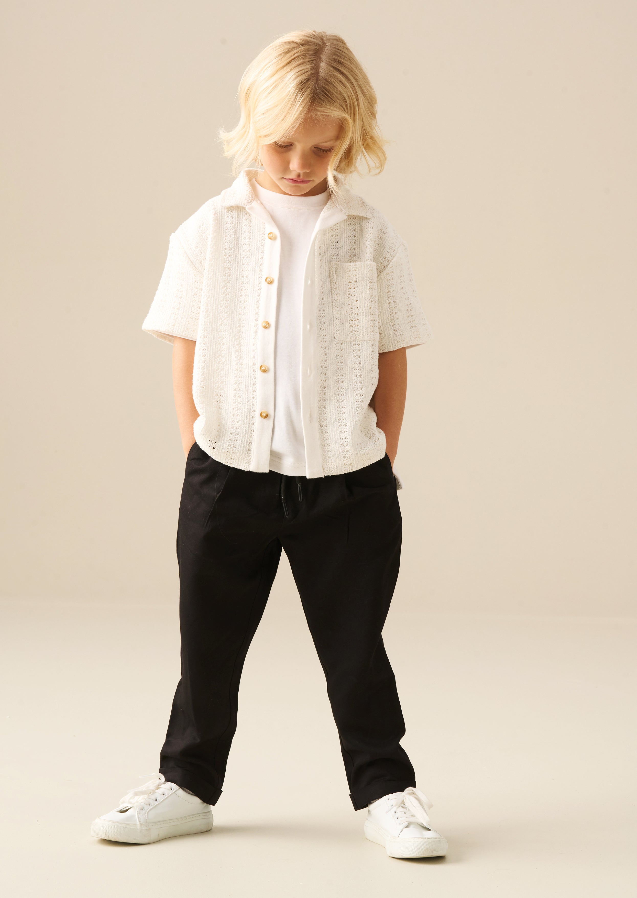 Bradley Crochet Embroidered Shirt