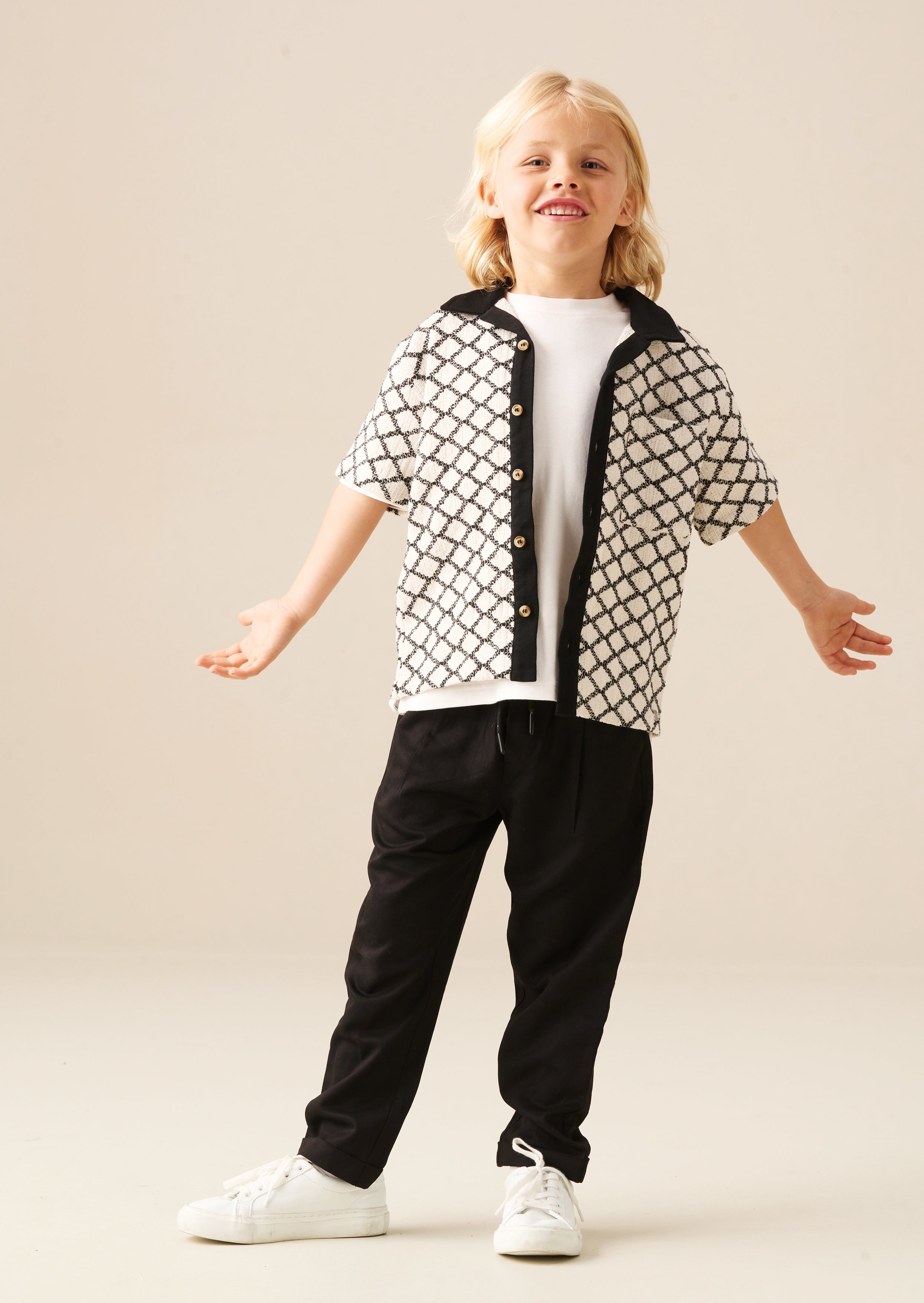 Marcus Intarsia Knit Shirt