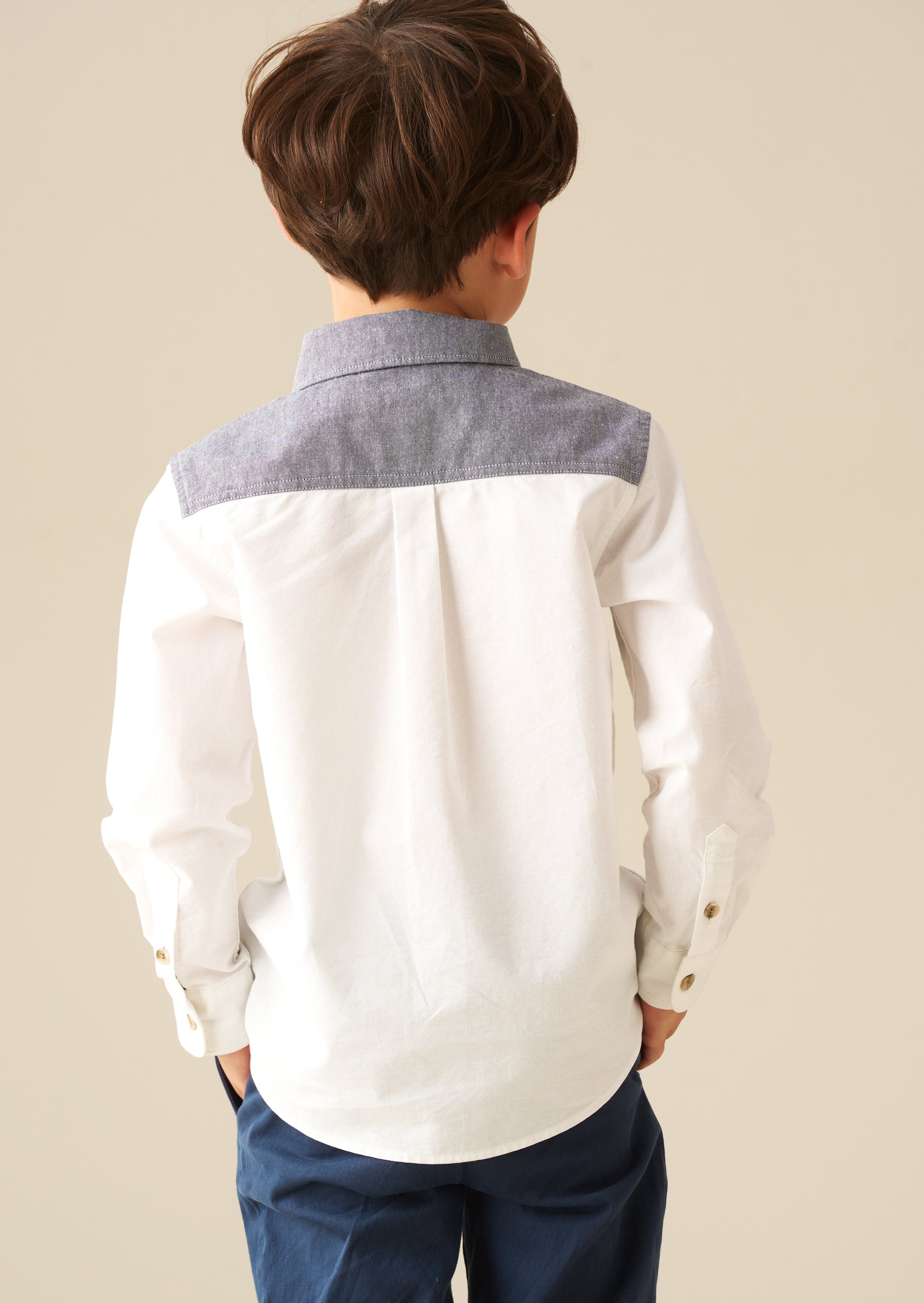 Heath Colour Block Oxford Shirt