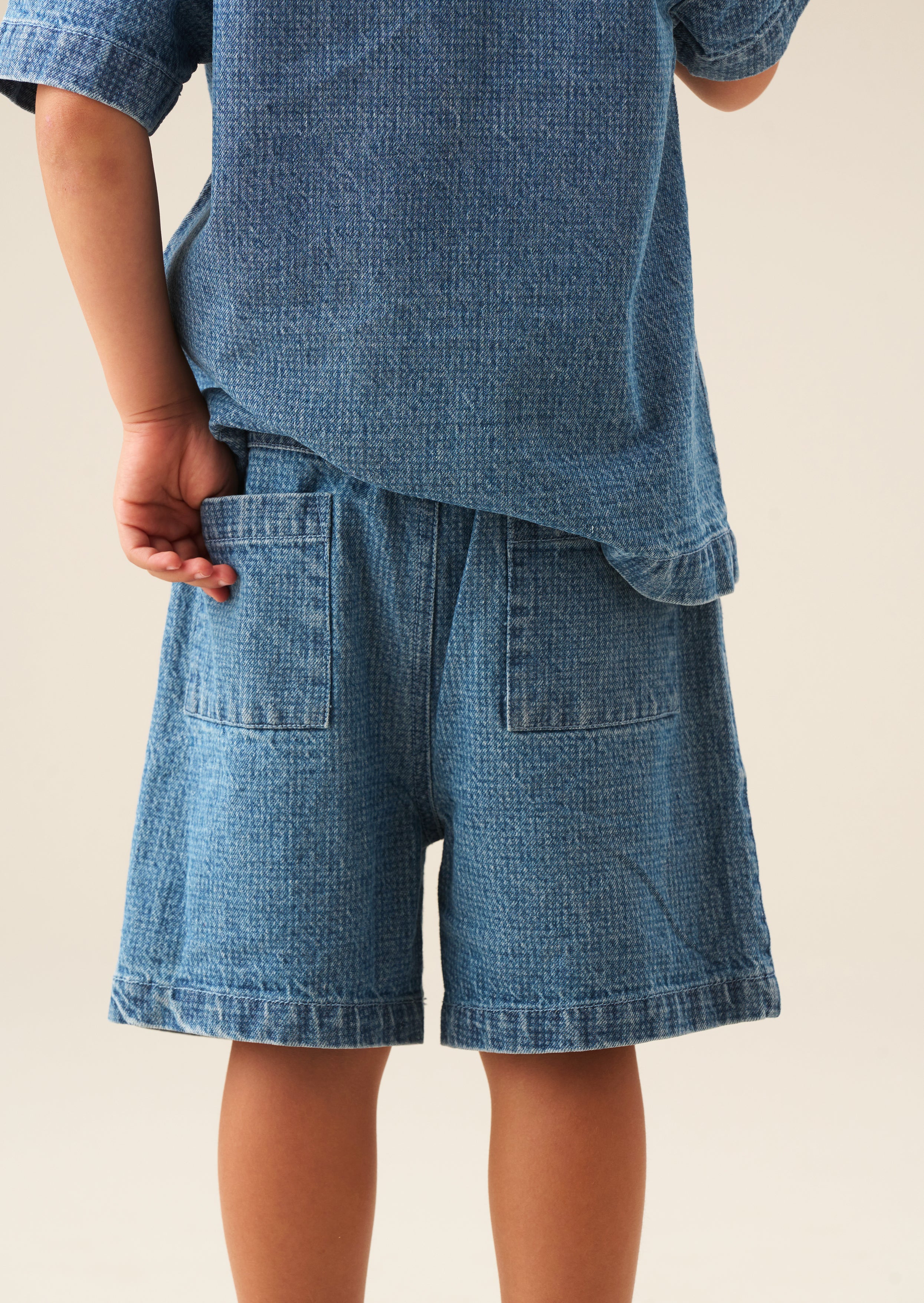 Max Jacquard Denim Shorts