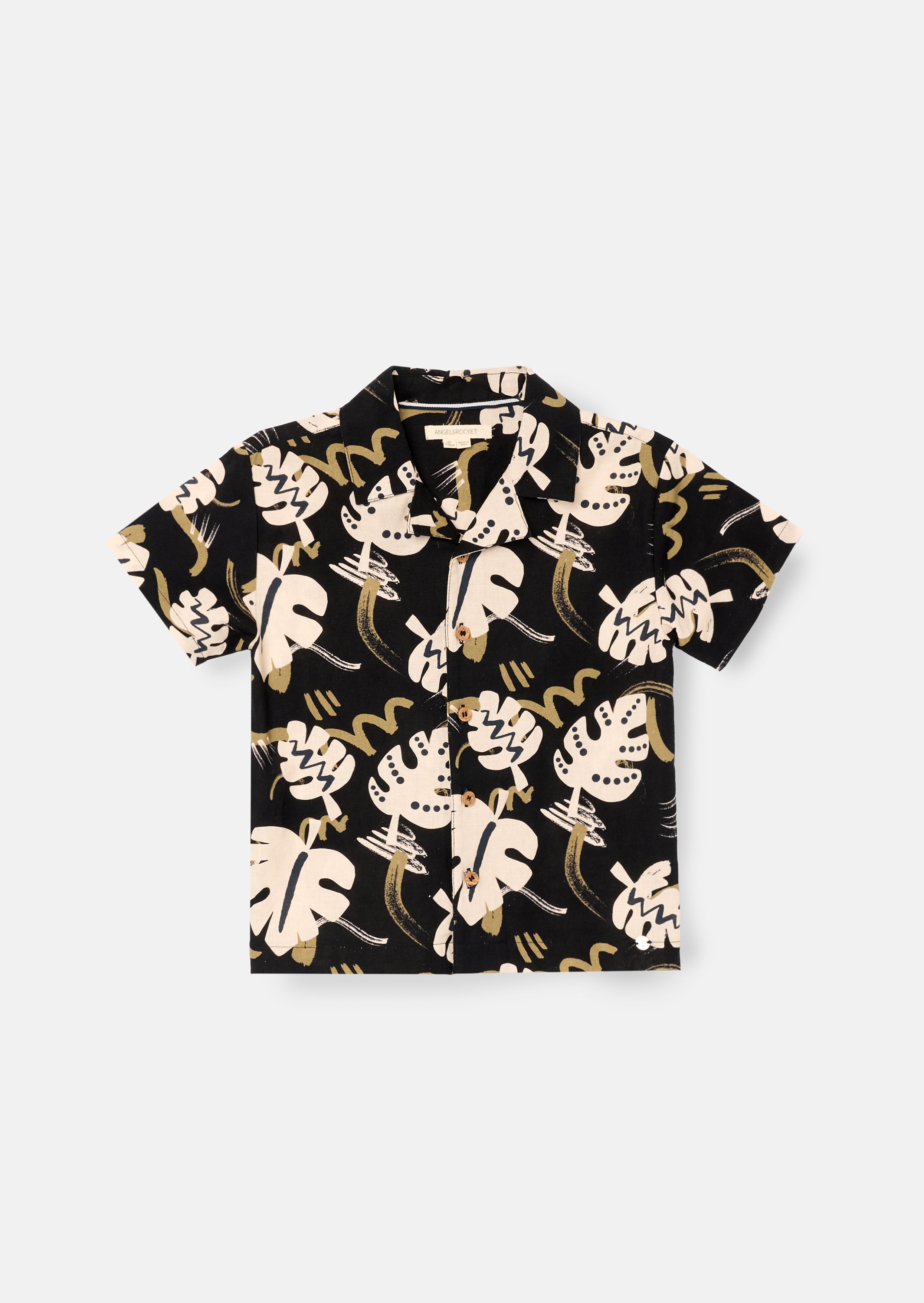 Finn Blätterdruck Strukturierte Hemd