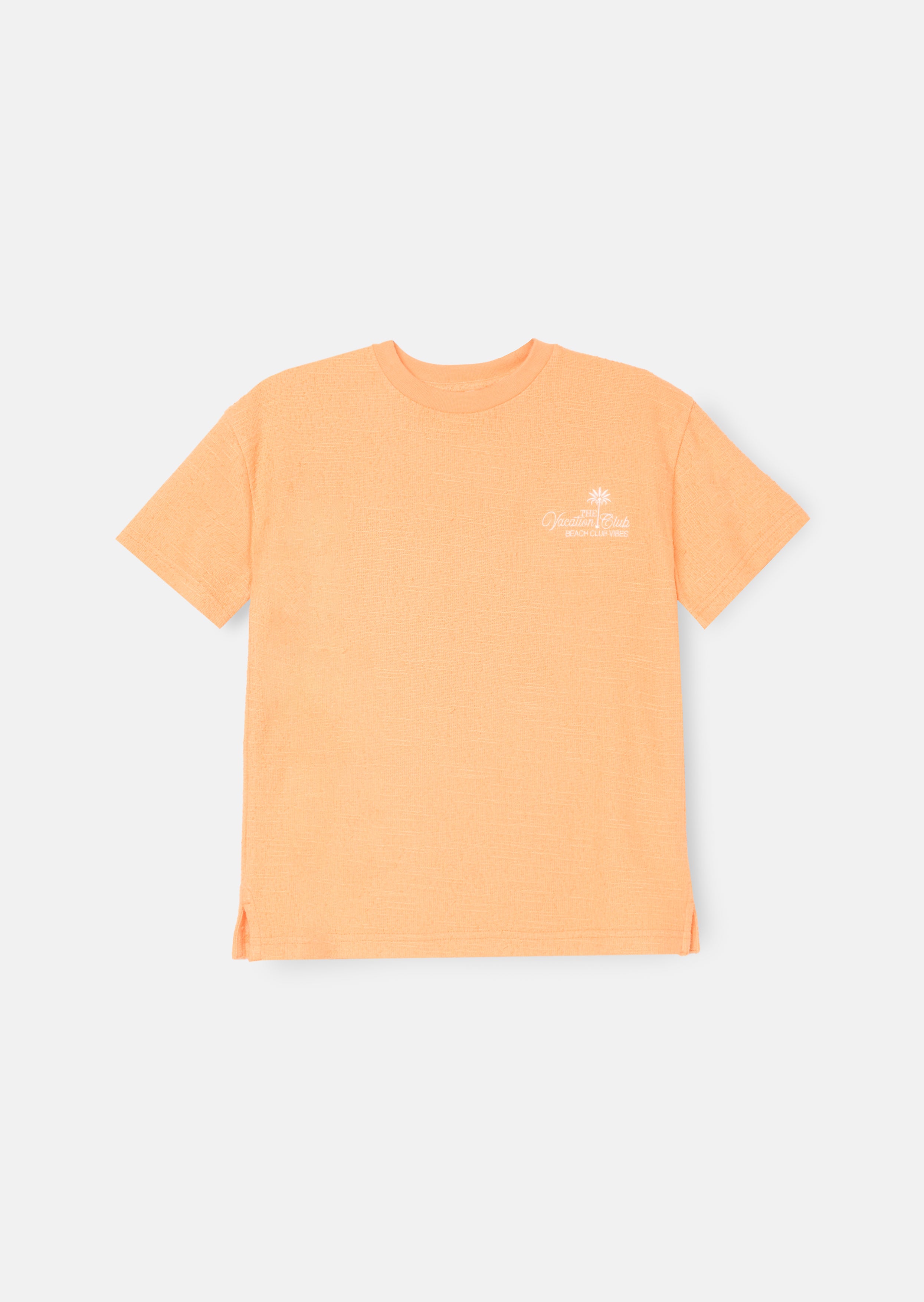 Camiseta texturizada naranja Parker