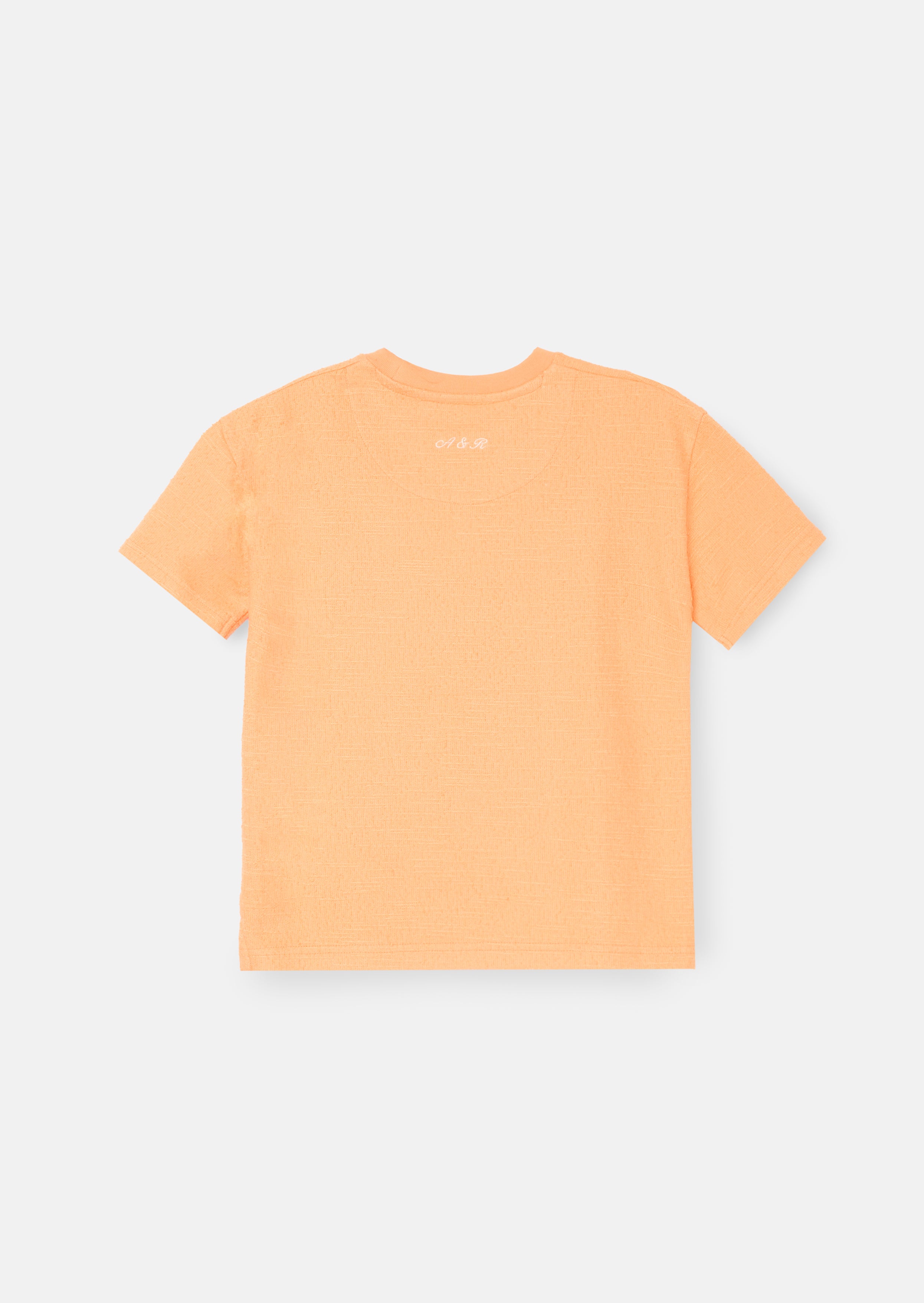 Camiseta texturizada naranja Parker