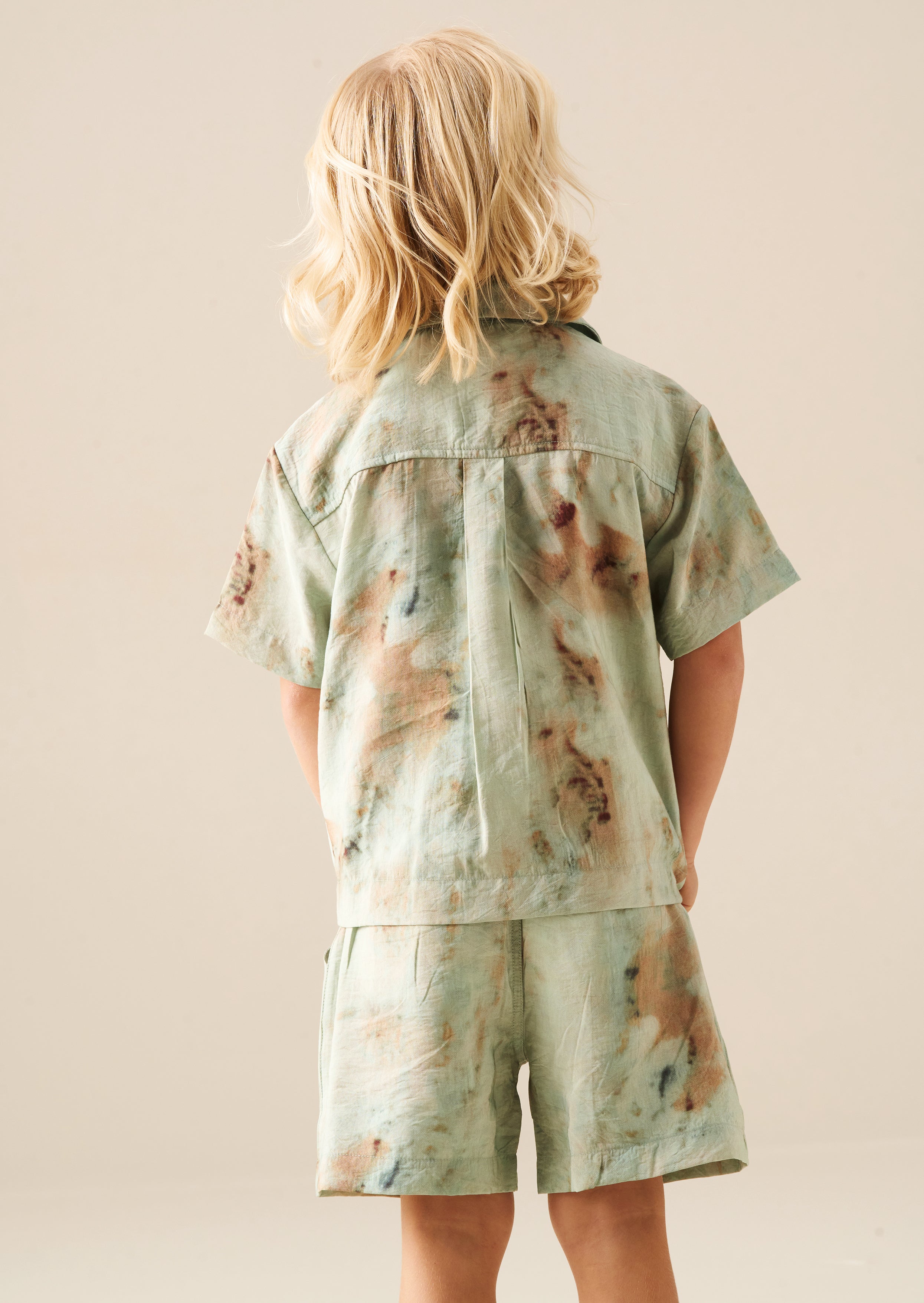 Teddy Tie Dye Print Short