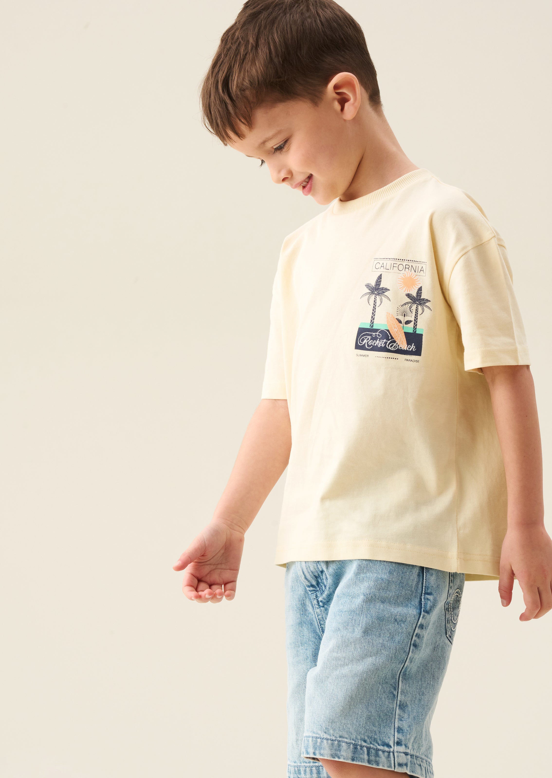 Koszulka Remi Palm Scene z nadrukiem na plecach