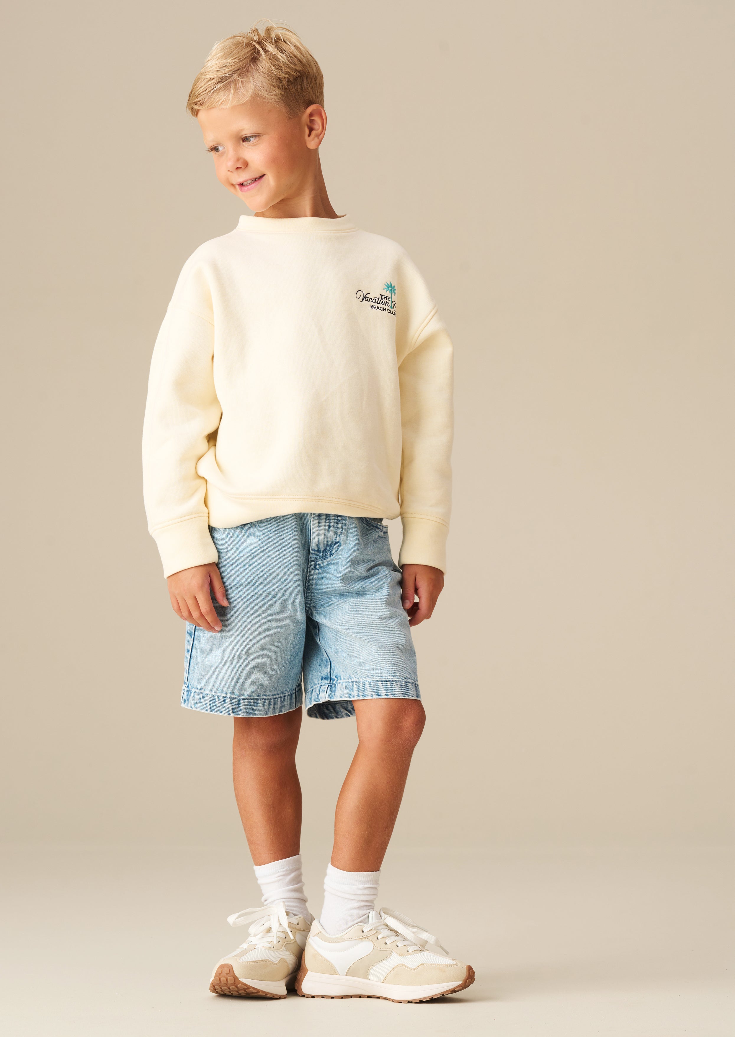 Austin Long Line Wide Denim Short