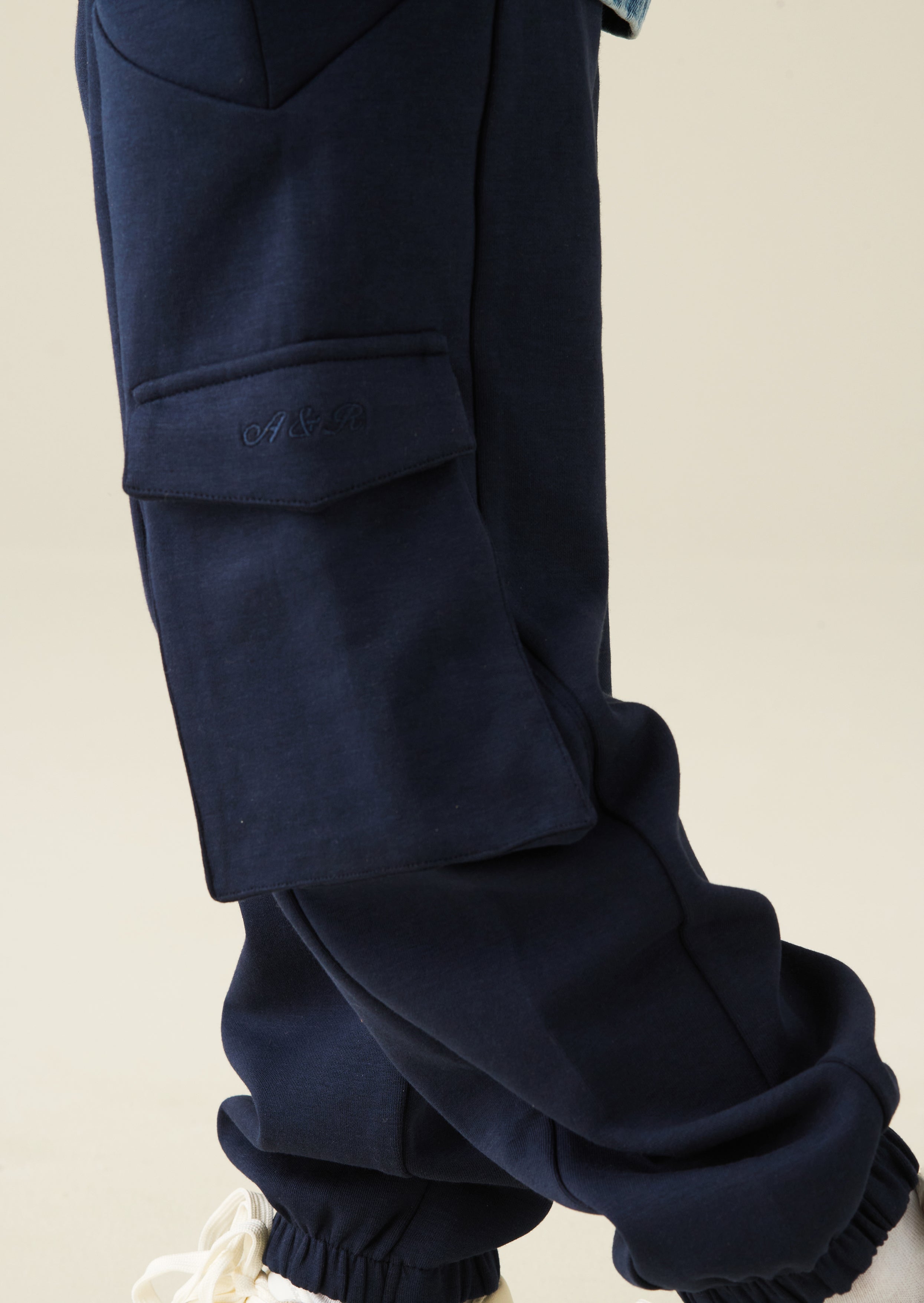 Pantalón Jogger Frank Navy con Paneles