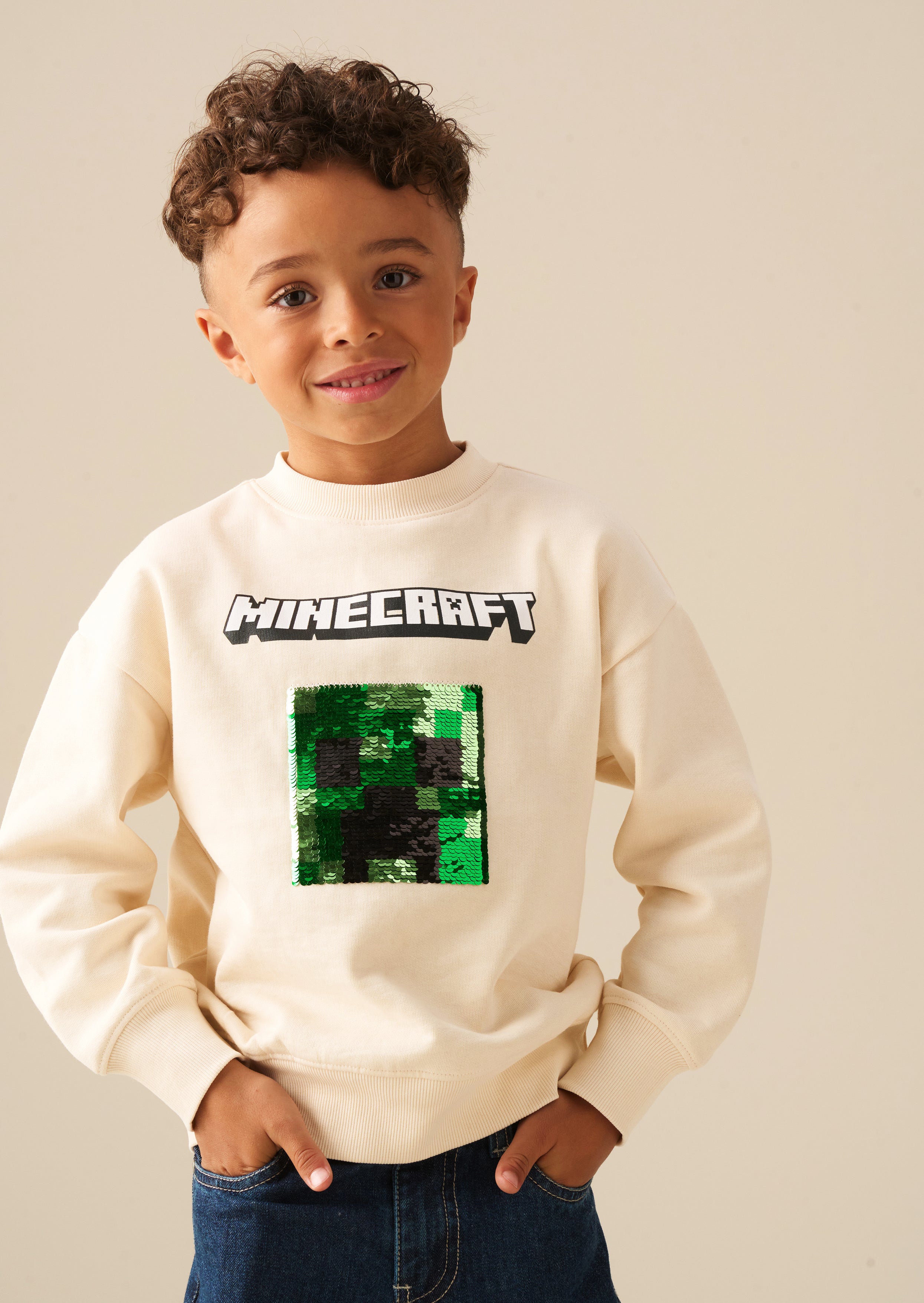 Minecraft Sequin Sweatshirt