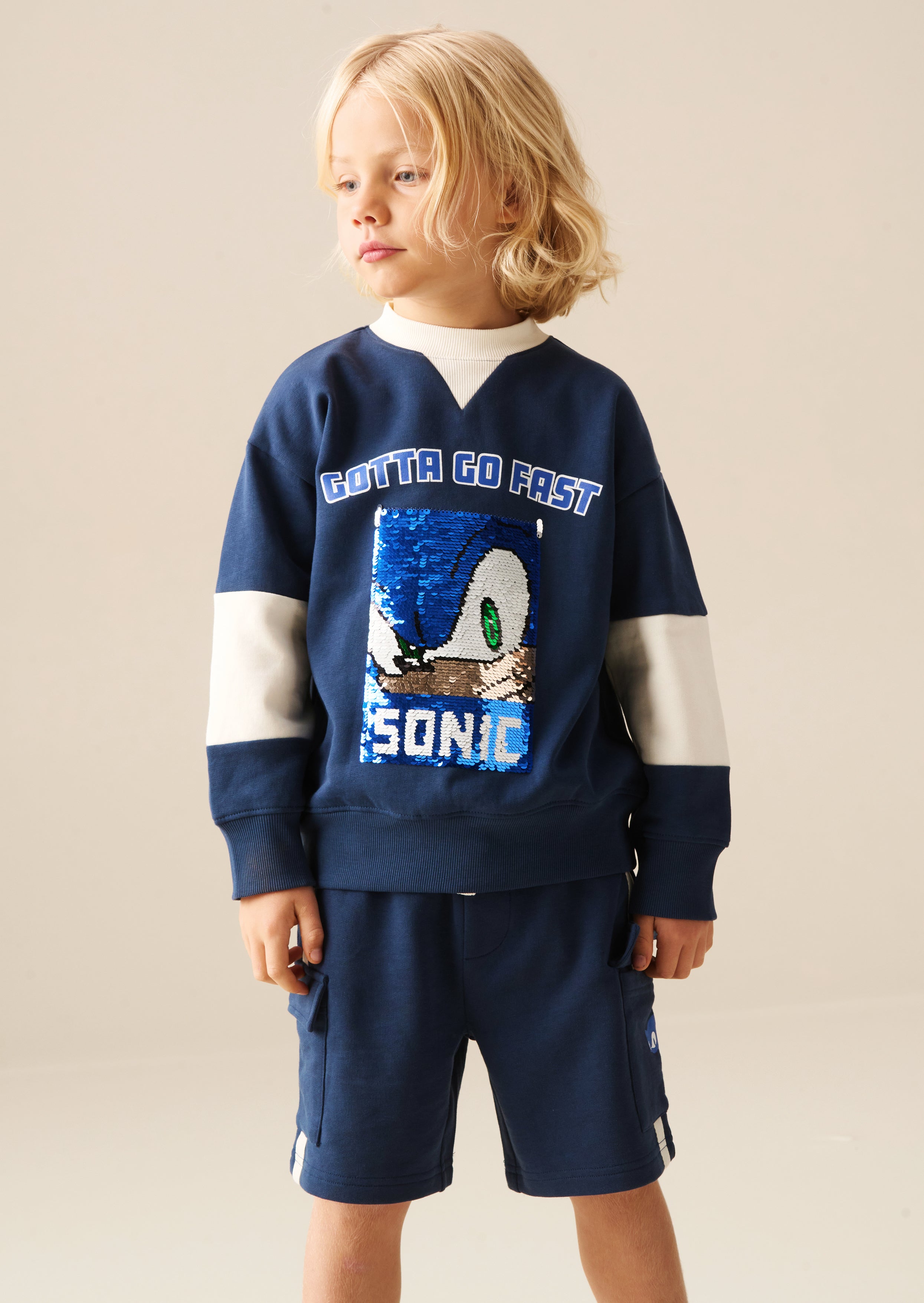 Bluza z cekinami Sonic Varsity