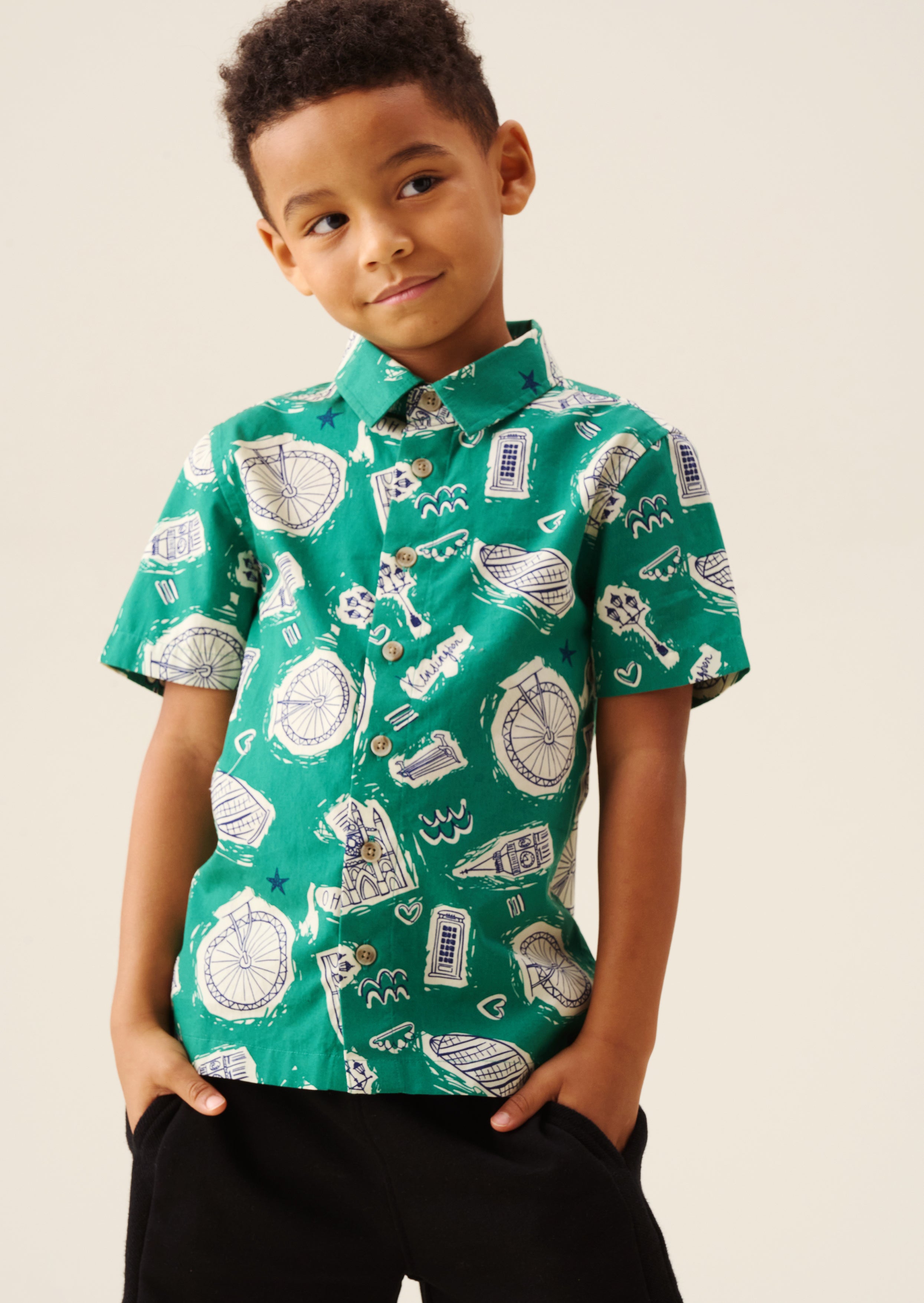 Camisa Estampada Ciudad Damien