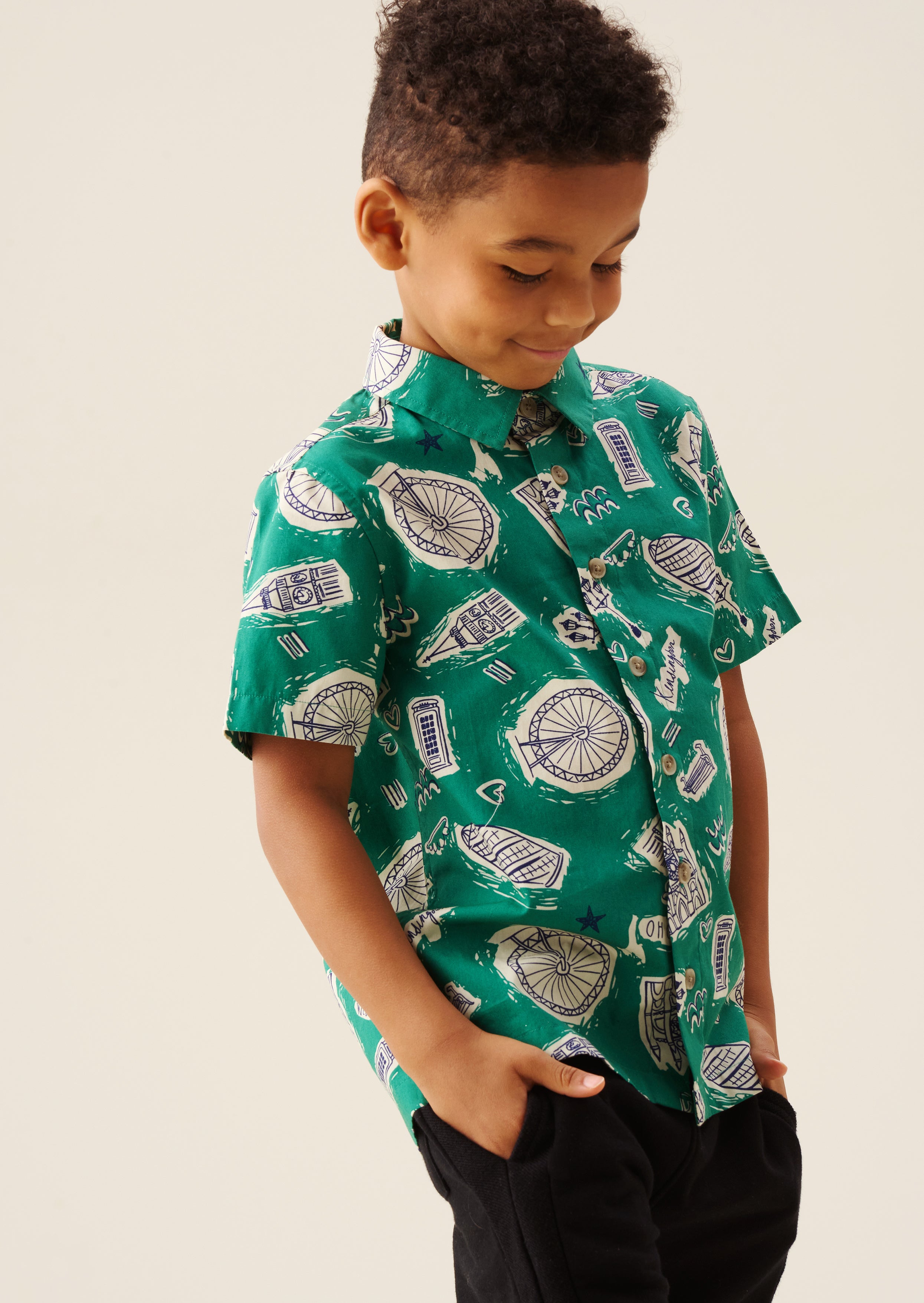 Camisa Estampada Ciudad Damien