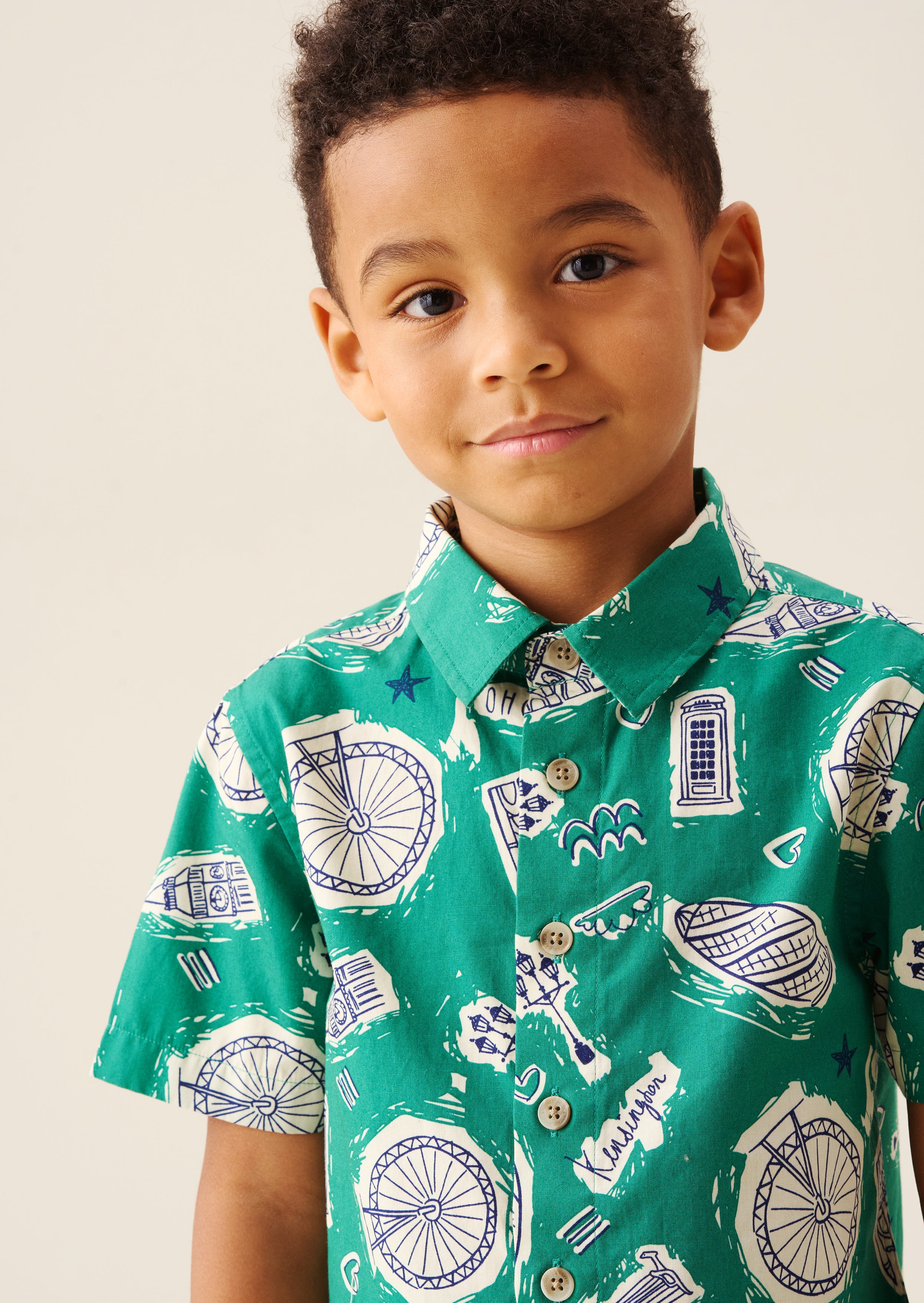 Camisa Estampada Ciudad Damien