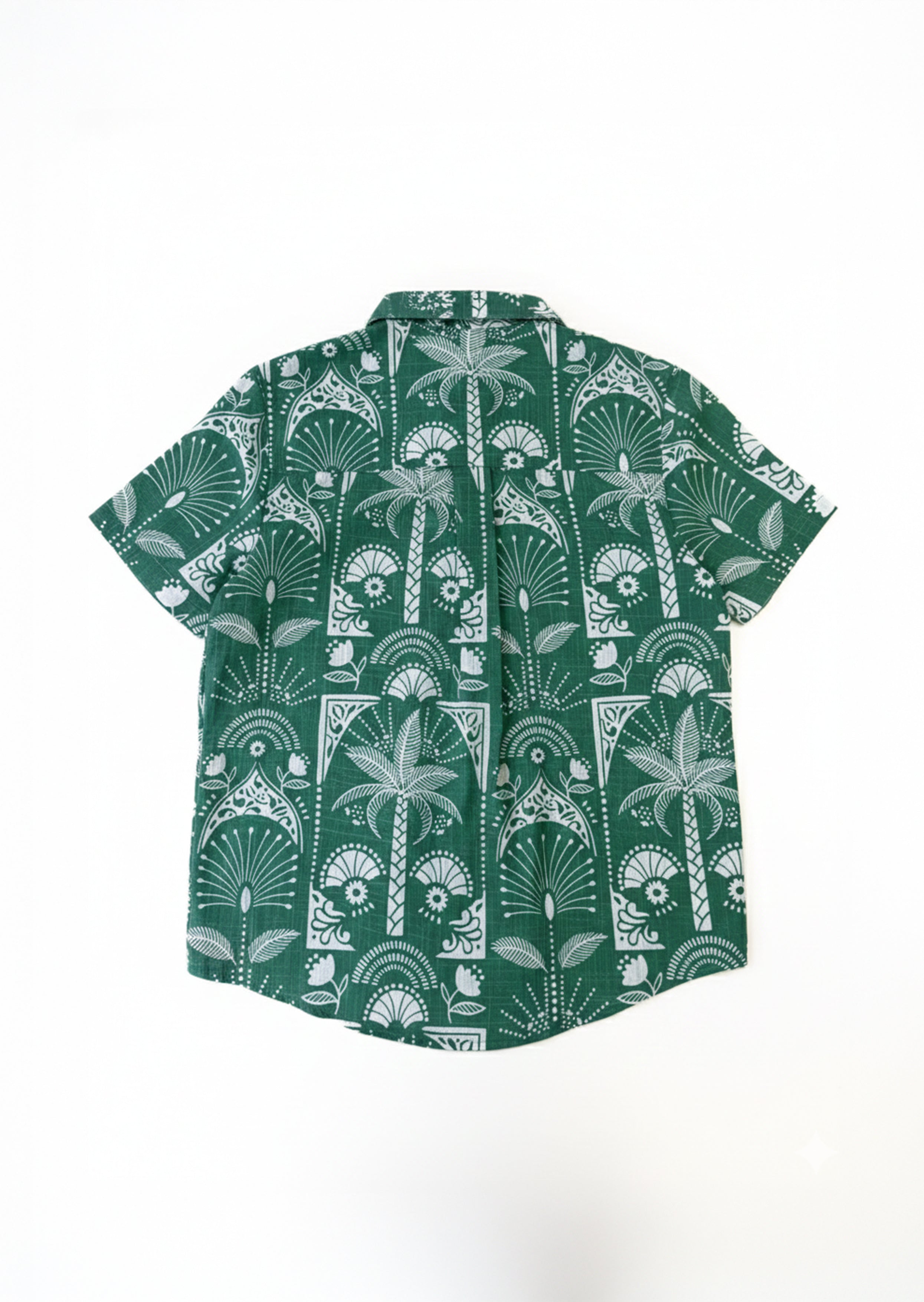 Chemise Alfie Green à motif feuilles de palmier