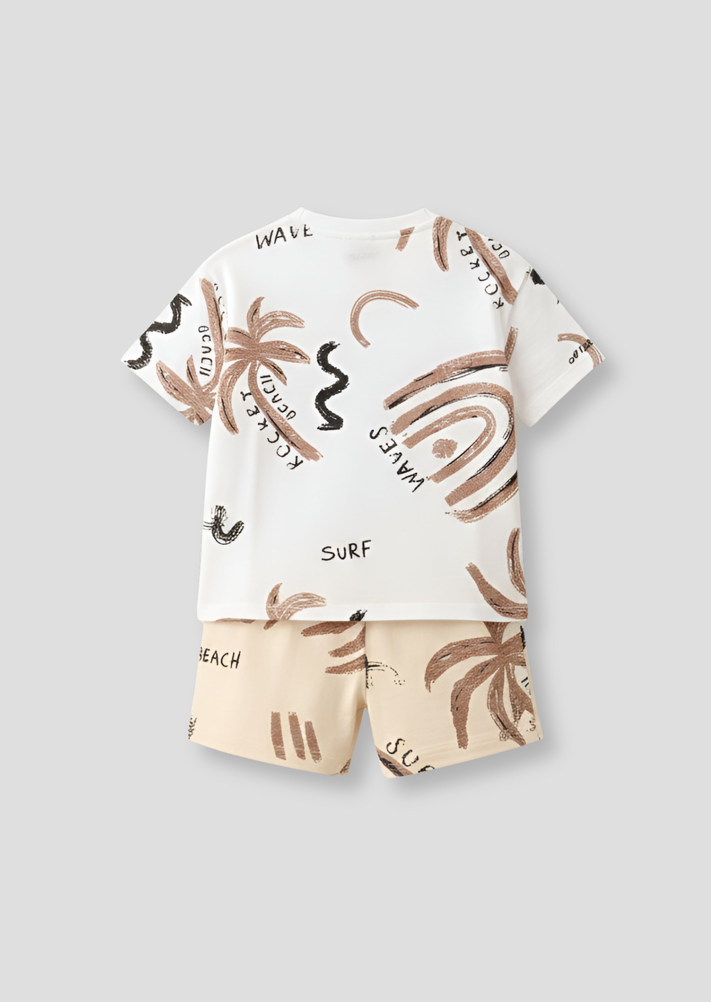 Kylo Oversized Palm Print T-Shirt & Short Set