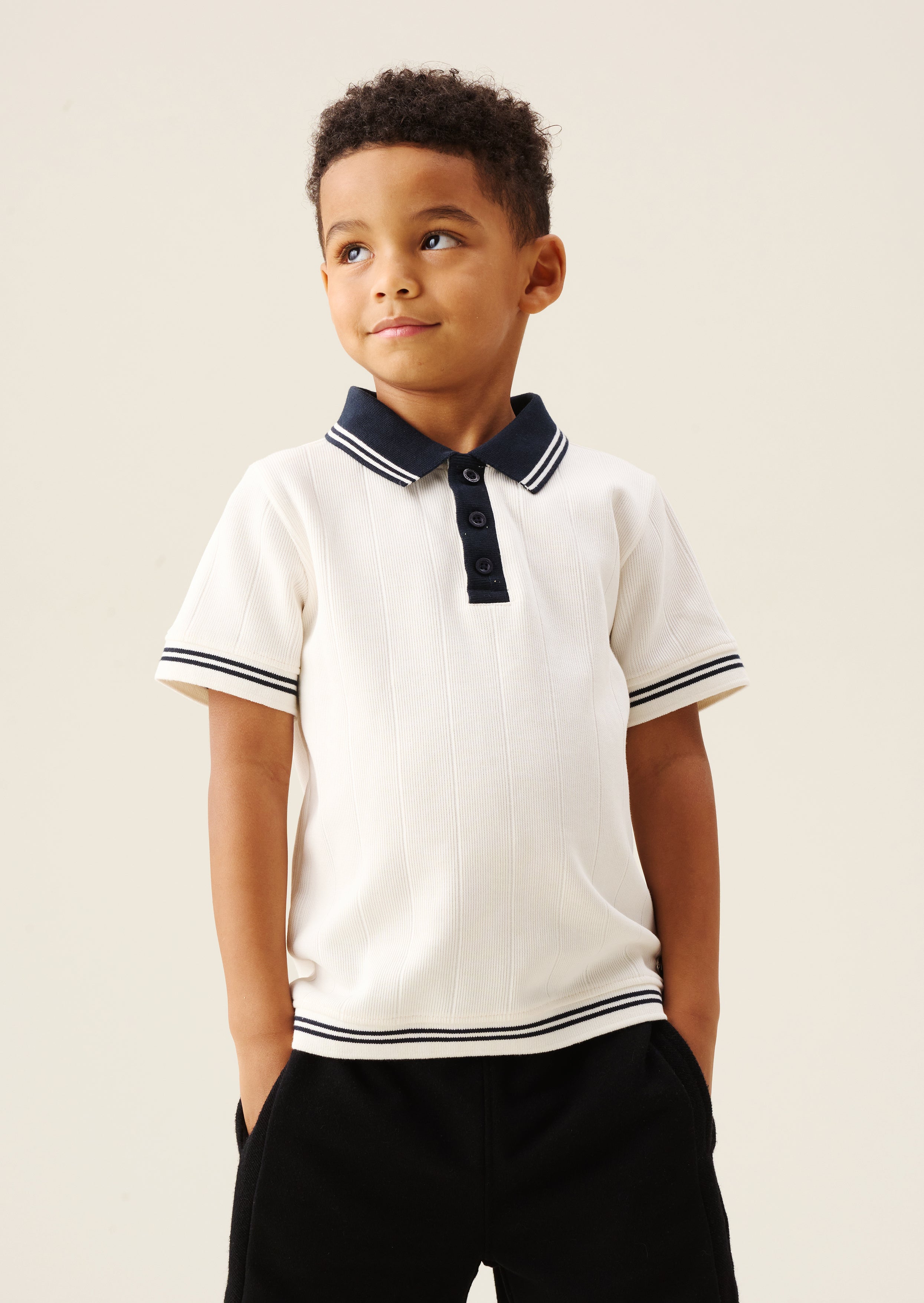 Oakley Rib Navy Contrast Polo