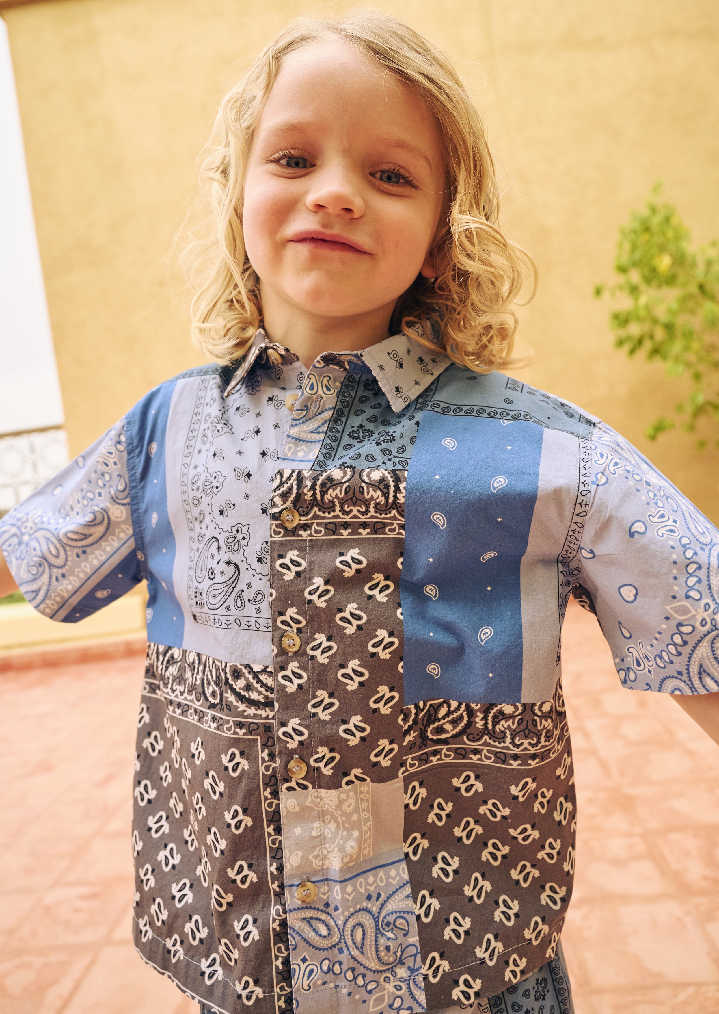 חולצת ברייסון בהדפס בנדנה