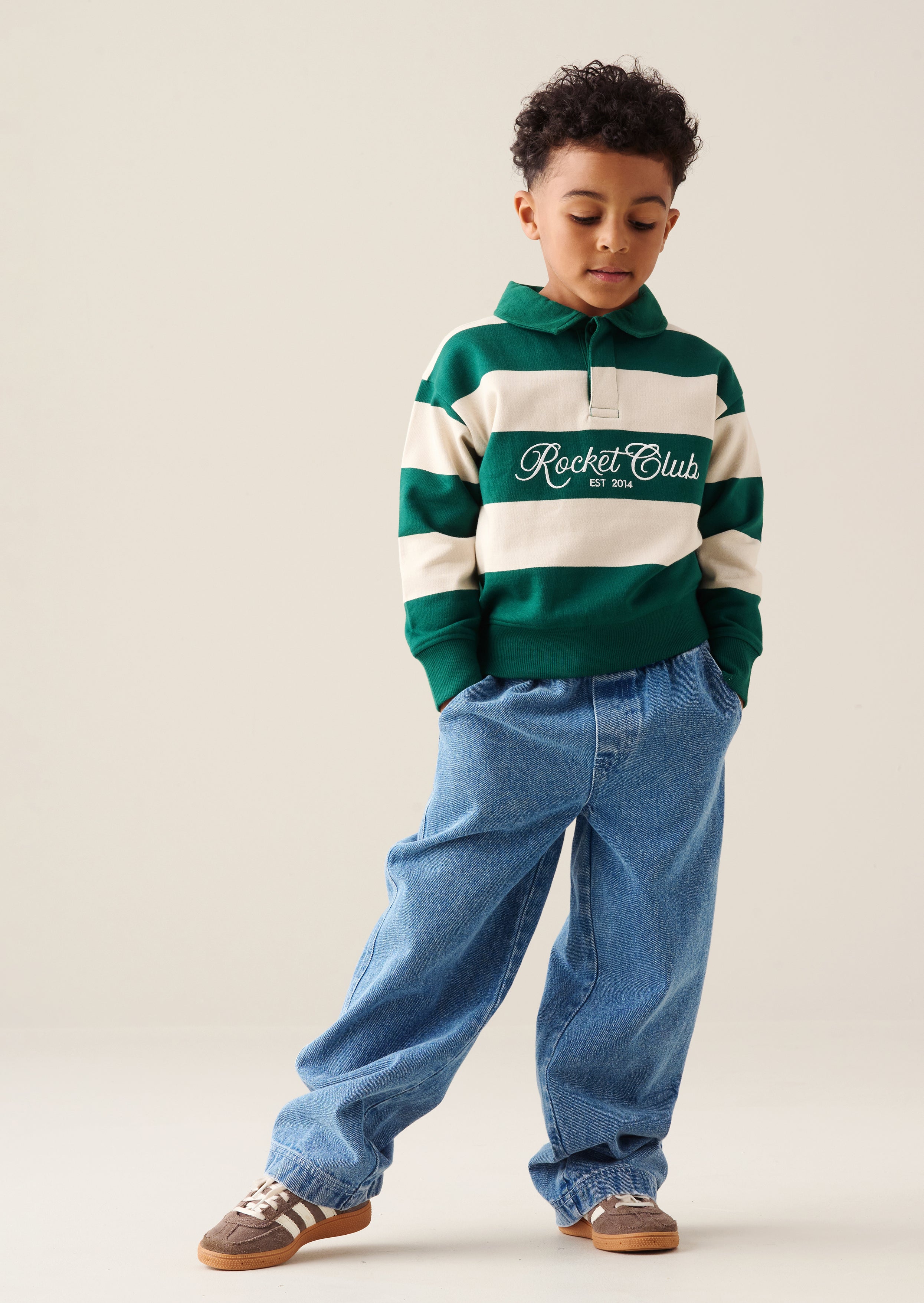 Shay Stripe Rugby Sweat