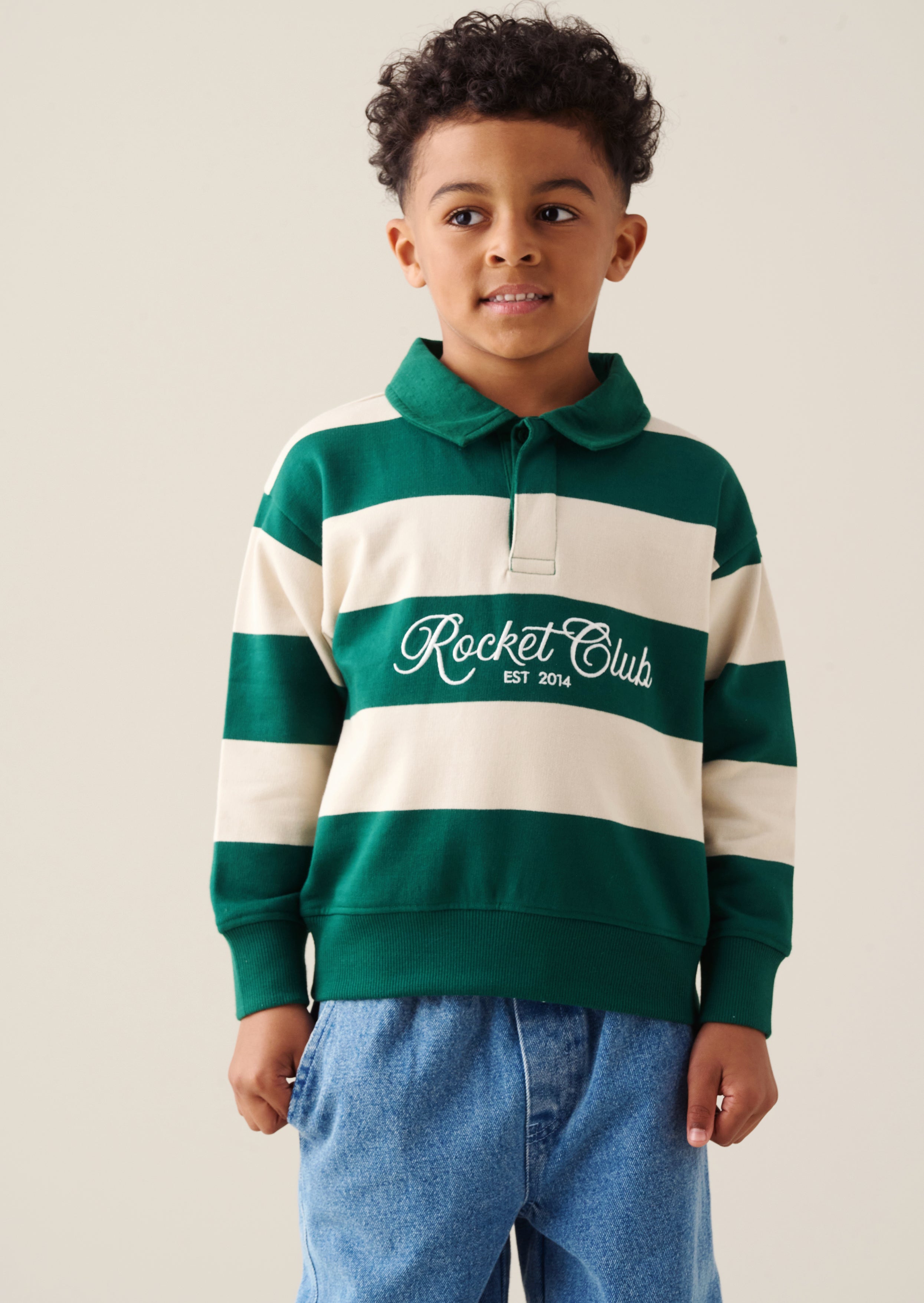 Shay Rugby-Sweatshirt mit Streifen