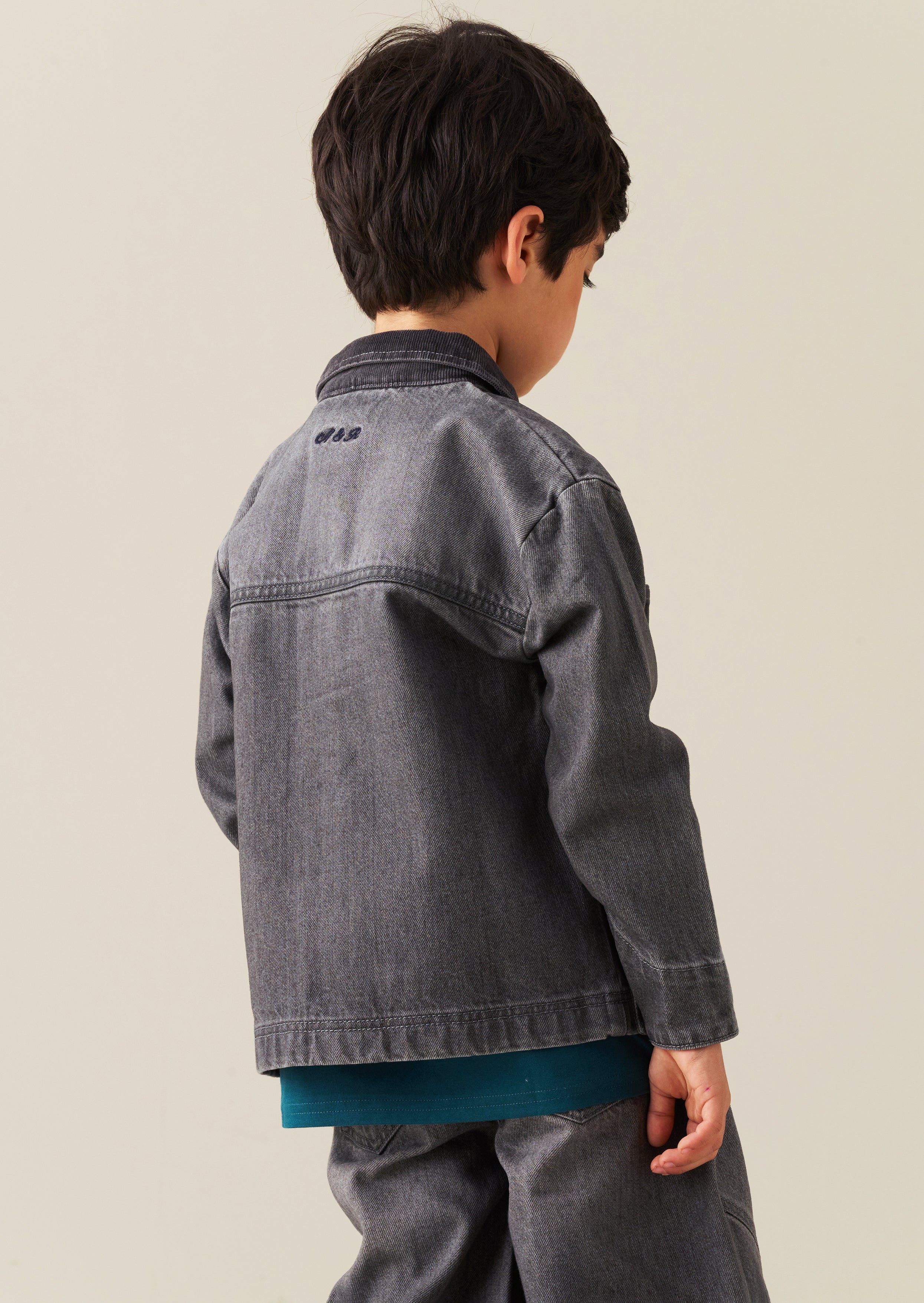 Malik Cord Detail Denim Jacket