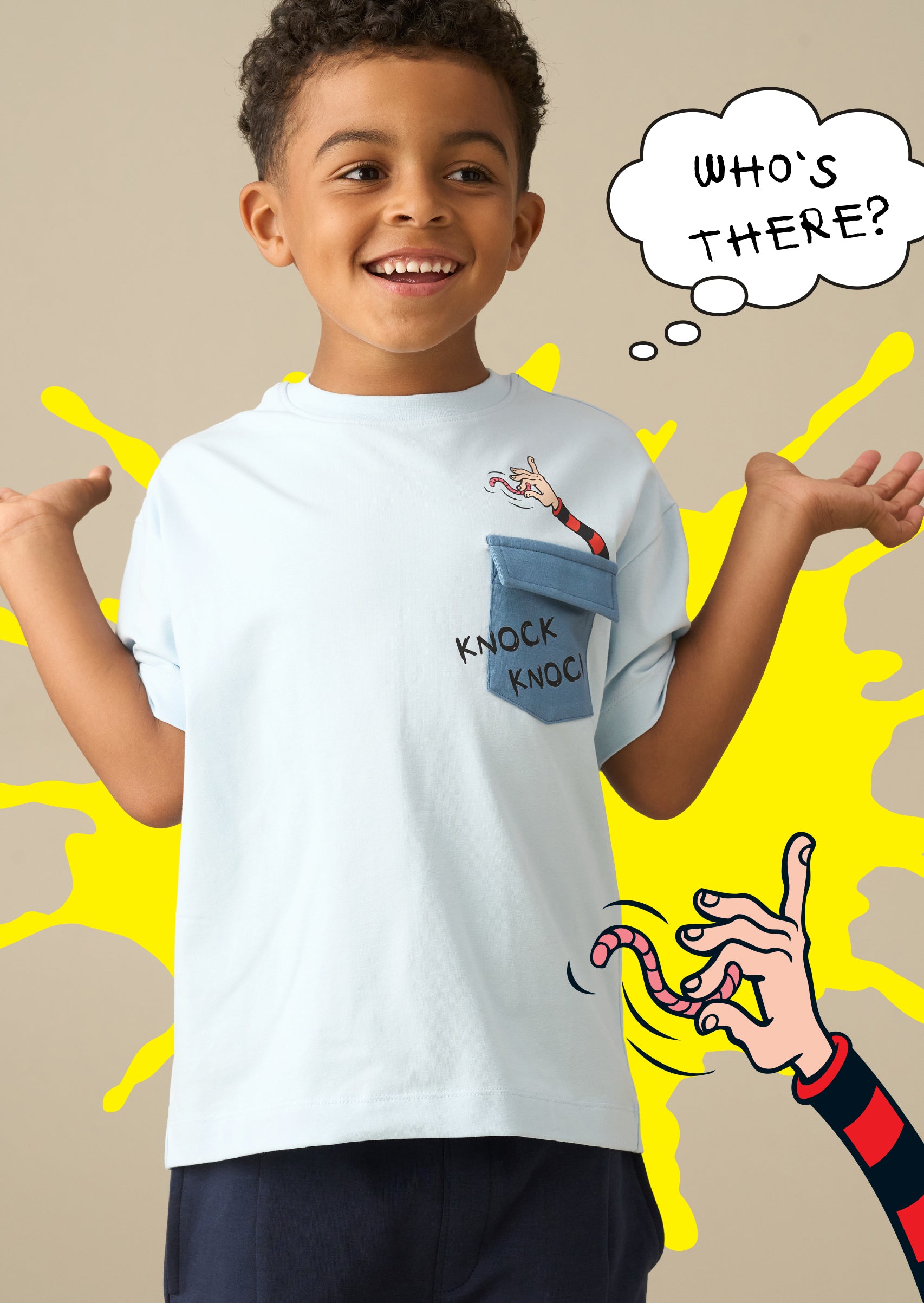 Beano Blue Joke Pocket T-Shirt