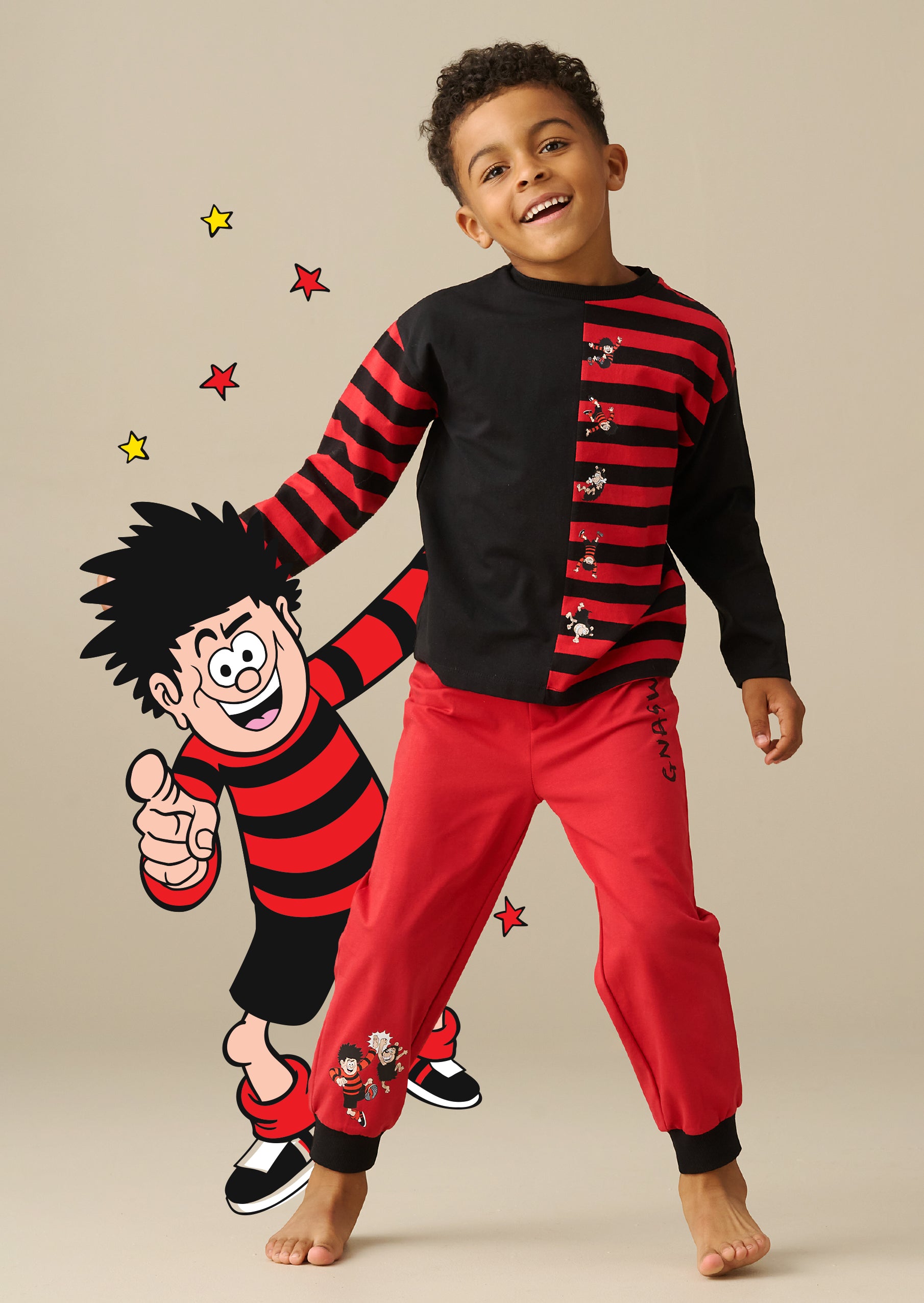 Beano Stripe Printed PJs