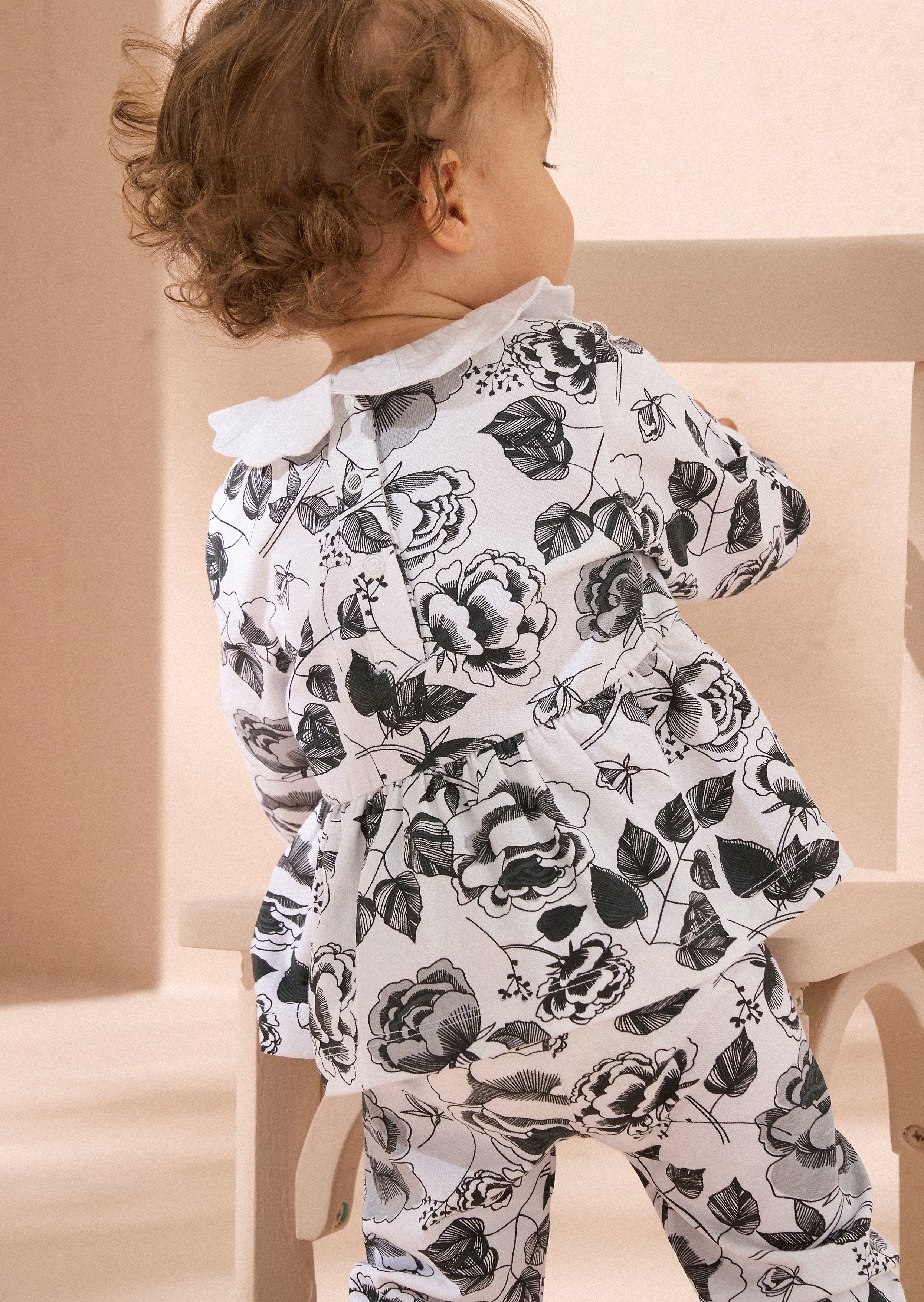 Piper Weißes Blumenmuster Body- und Leggings-Set