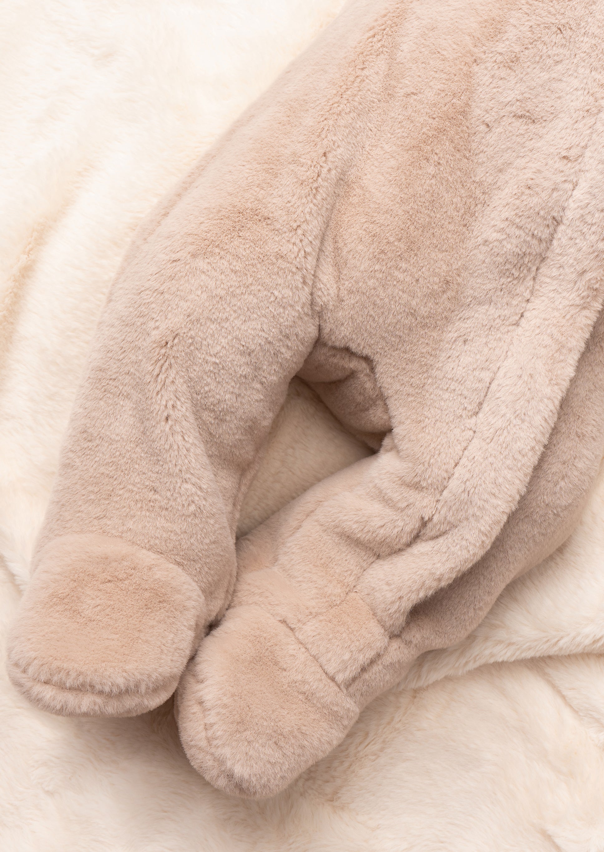 Kombinezon Quinn Taupe Faux Fur